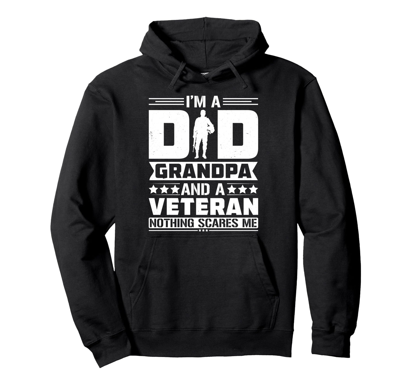Veteran Grandpa Dad Fathers Day Soldier Hoodie - Custom Art Print Unisex - T-Shirt, Sweatshirt, Hoodie