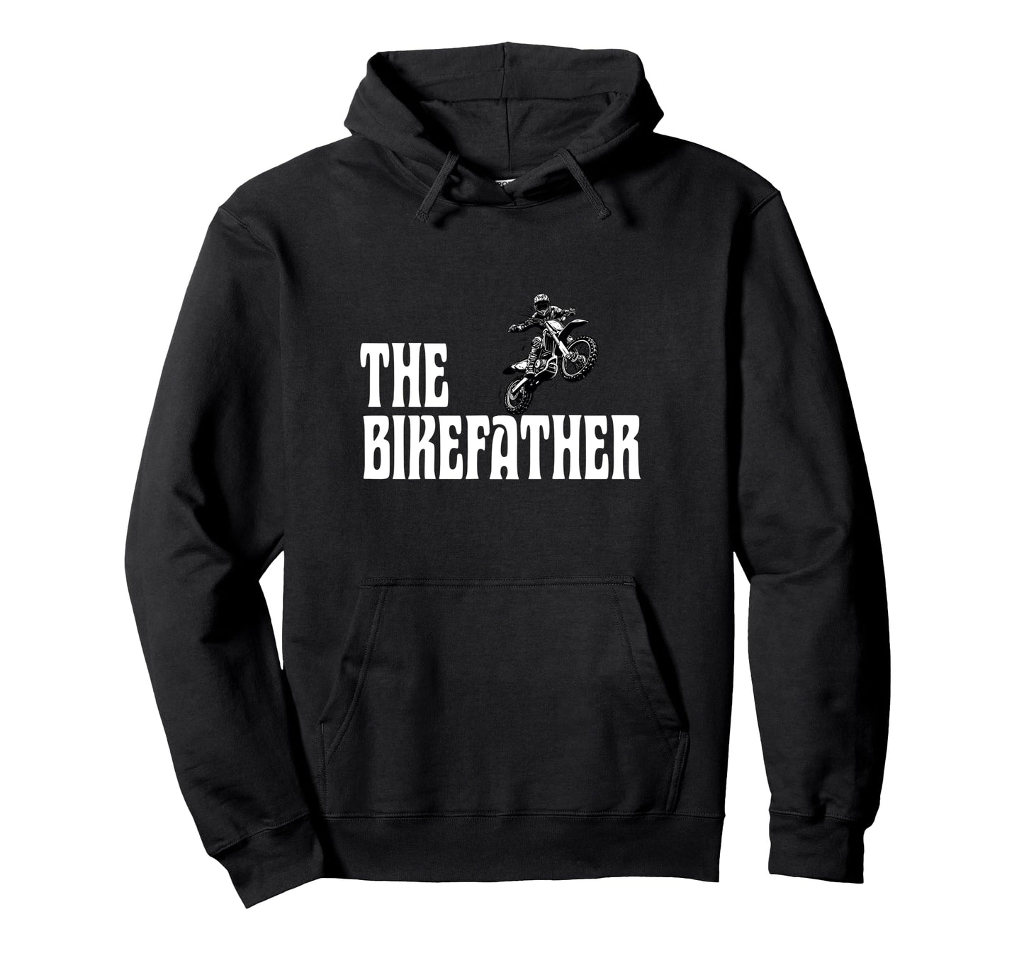 Biker Biker Dad Bikefather Funny Hoodie - Minimalist Print Unisex - T-Shirt, Sweatshirt, Hoodie