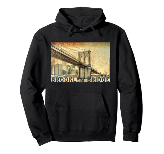 Brooklyn Bridge New York City Usa Love Hoodie - Trendy Graphic Men Women - T-Shirt, Sweatshirt, Hoodie