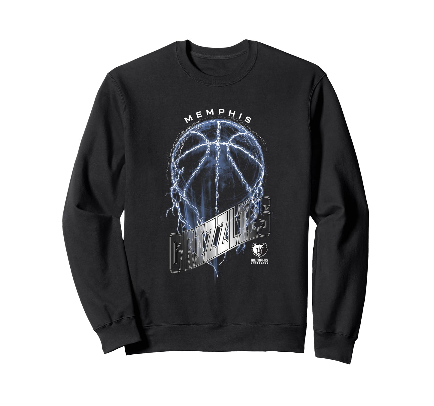 Nba Memphis Grizzlies Lightning Sweatshirt - Casual Everyday Wear Unisex - T-Shirt, Sweatshirt, Hoodie
