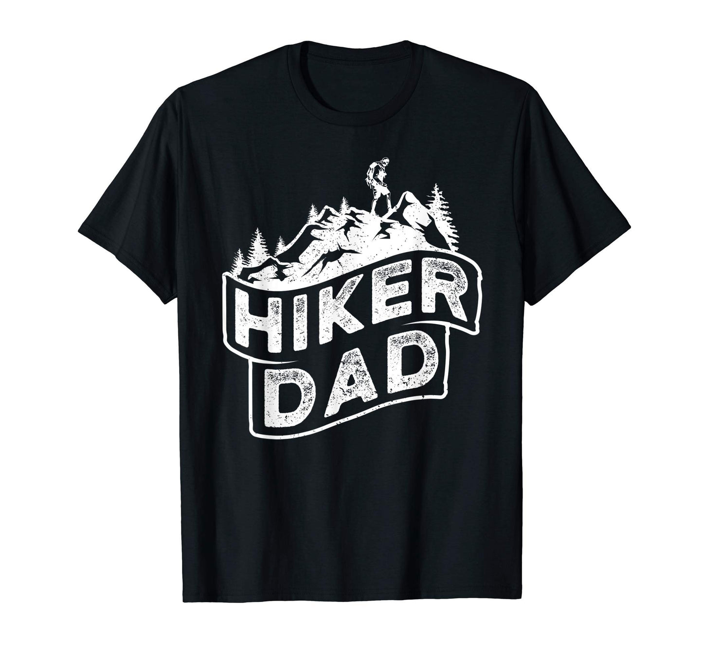Hiker Dad Gift Dad Hiking Gift T-Shirt - Custom Art Print Men Women - T-Shirt, Sweatshirt, Hoodie