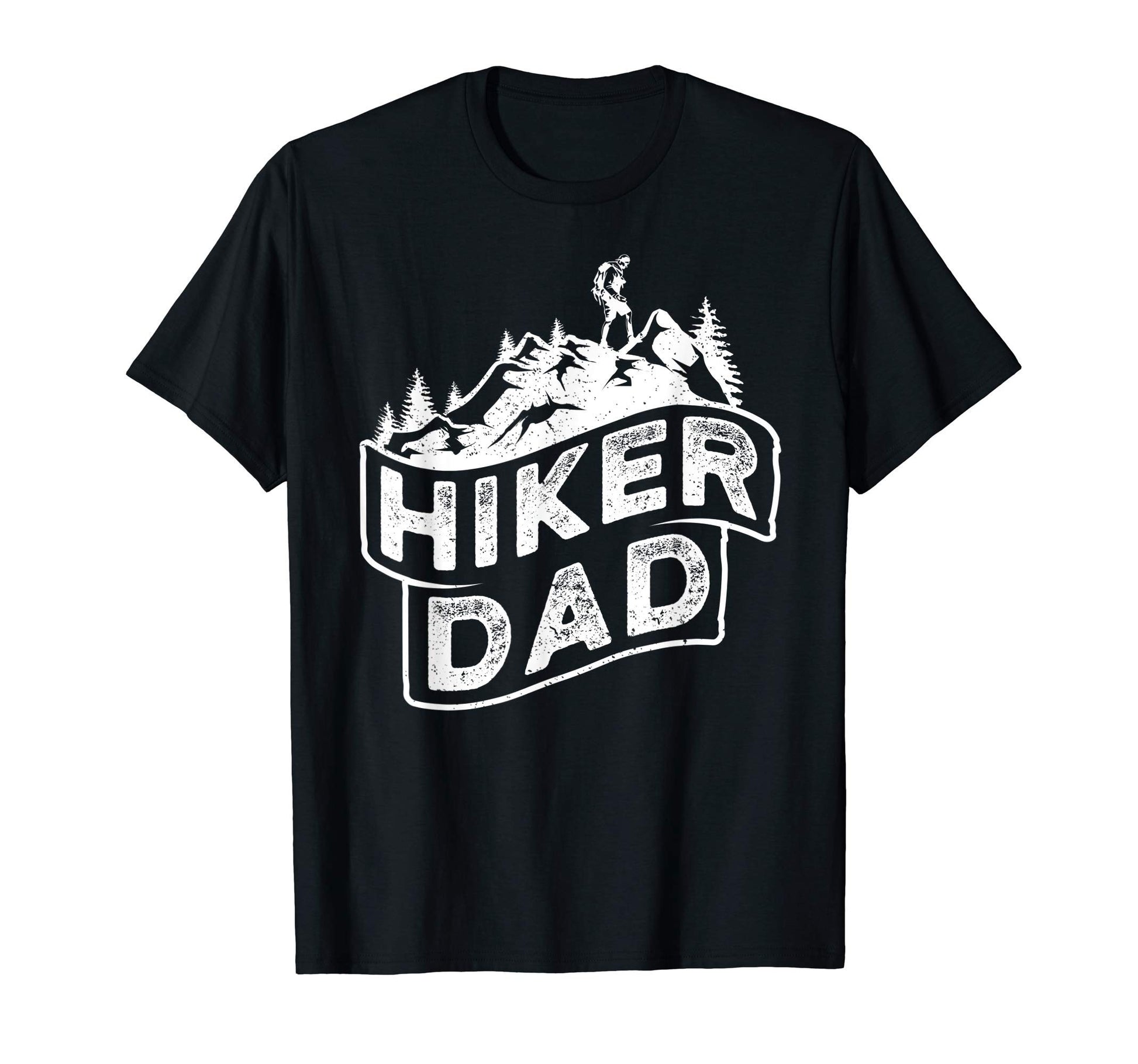 Hiker Dad Gift Dad Hiking Gift T-Shirt - Custom Art Print Men Women - T-Shirt, Sweatshirt, Hoodie