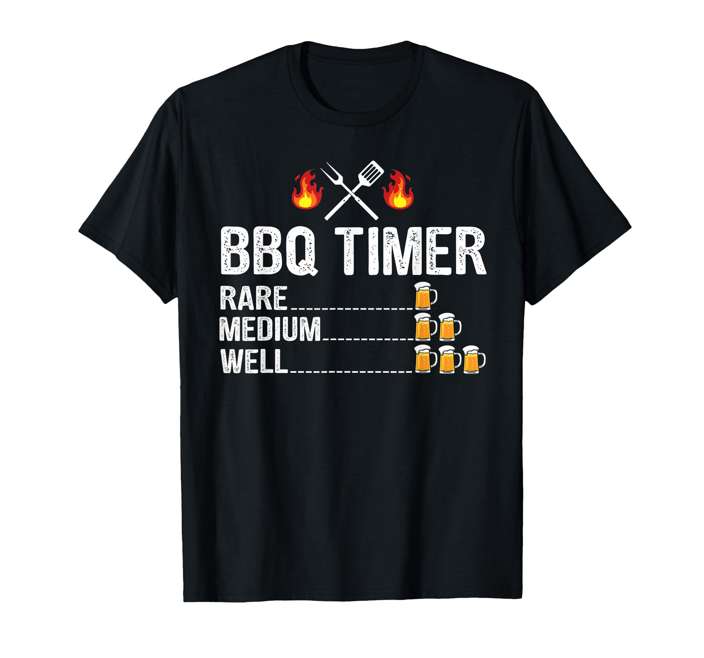 Bbq Timer Barbecue Drinking Grilling T-Shirt - Trendy Graphic Men Women - T-Shirt, Sweatshirt, Hoodie