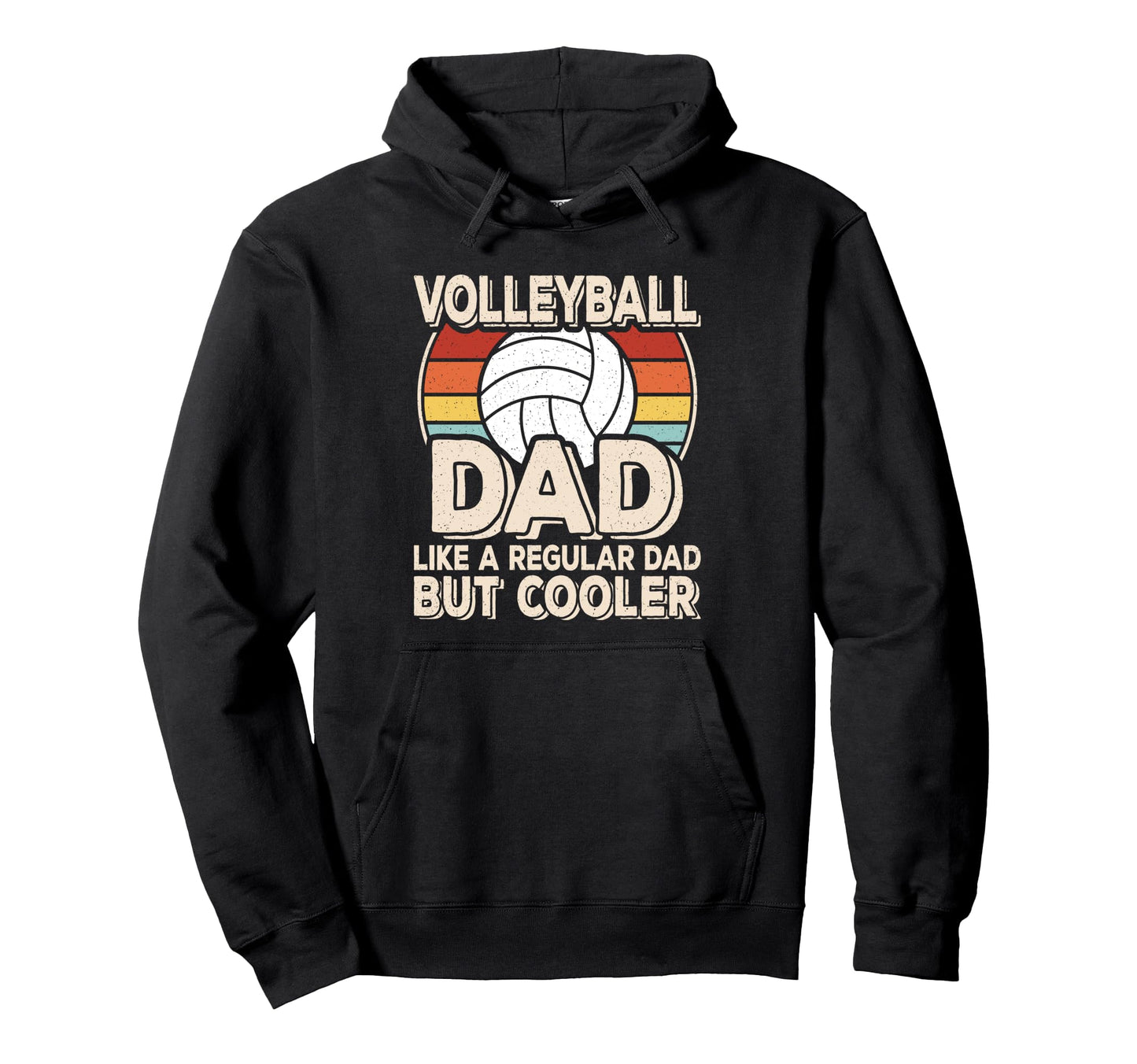 Volleyball Dad Like Regular Dad But Hoodie - Minimalist Print for Adults - T-Shirt, Sweatshirt, Hoodie