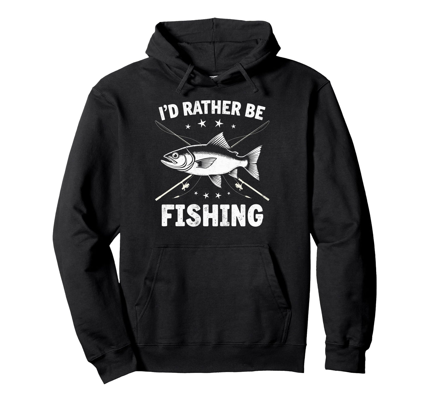 Id Rather Be Fishing Fish Fan Hoodie - Custom Art Print Men Women - T-Shirt, Sweatshirt, Hoodie