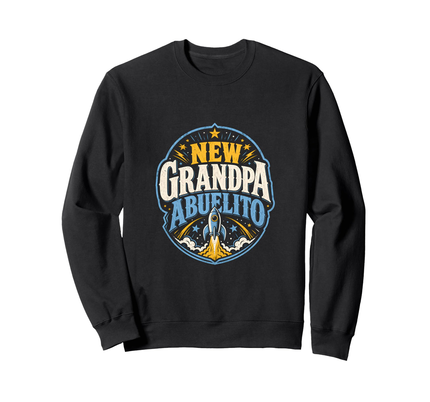 New Grandpa Abuelito Promoted To Sweatshirt - Custom Art Print Unisex - T-Shirt, Sweatshirt, Hoodie