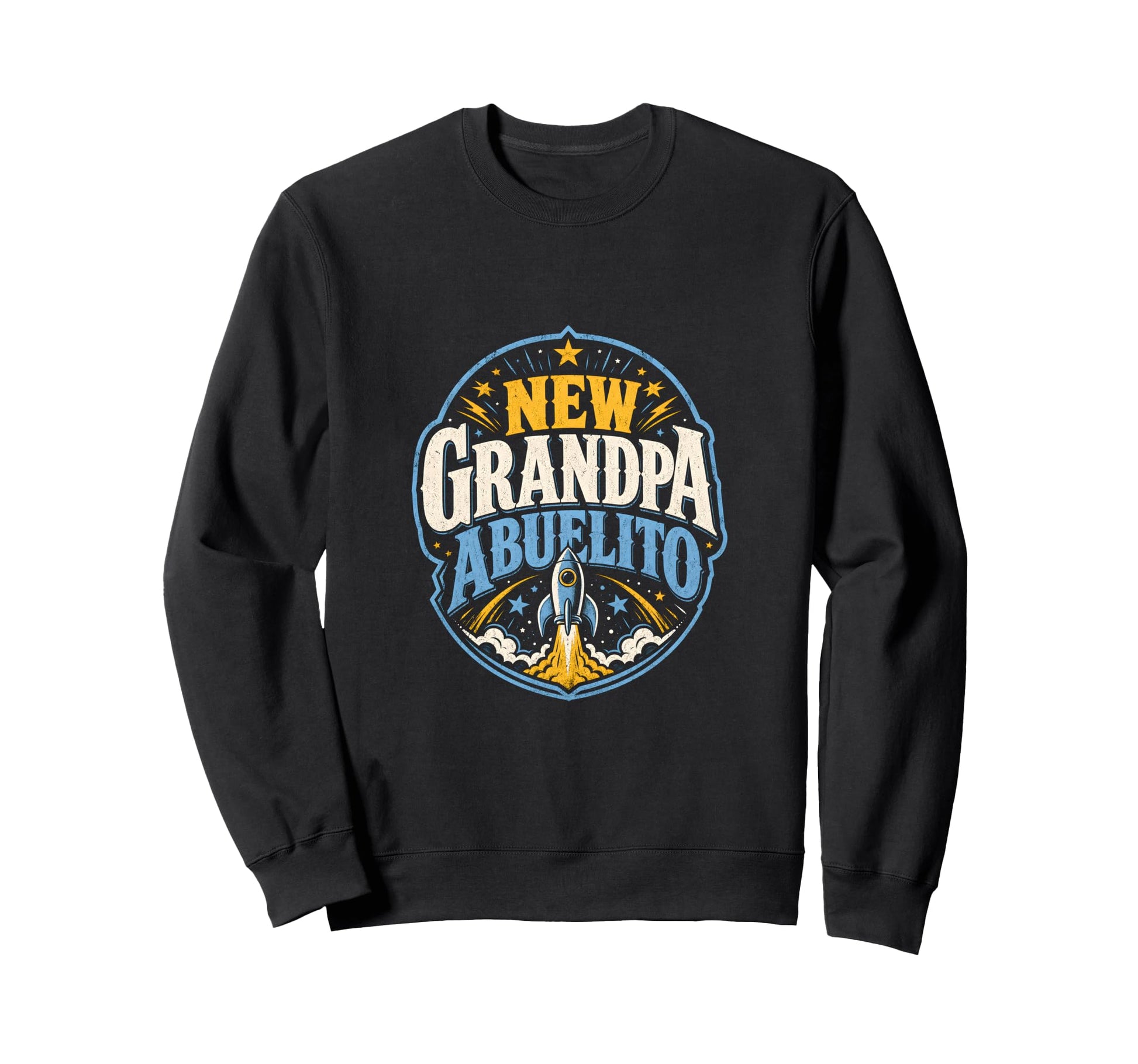 New Grandpa Abuelito Promoted To Sweatshirt - Custom Art Print Unisex - T-Shirt, Sweatshirt, Hoodie