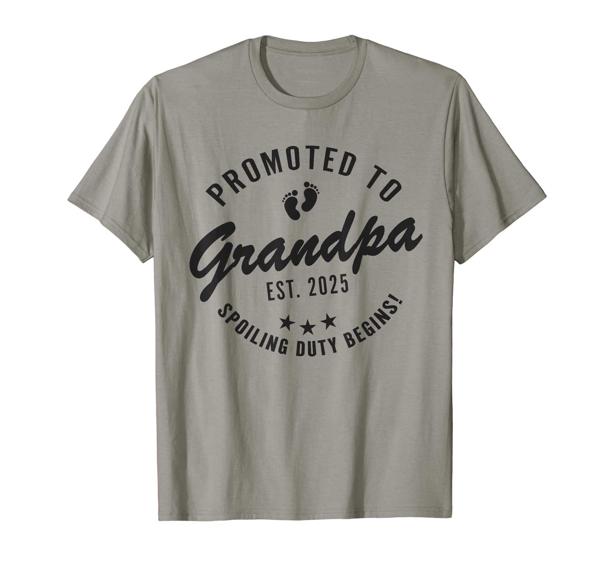 Promoted To Grandpa Est 2025 T-Shirt - Aesthetic Graphic for Adults - T-Shirt, Sweatshirt, Hoodie
