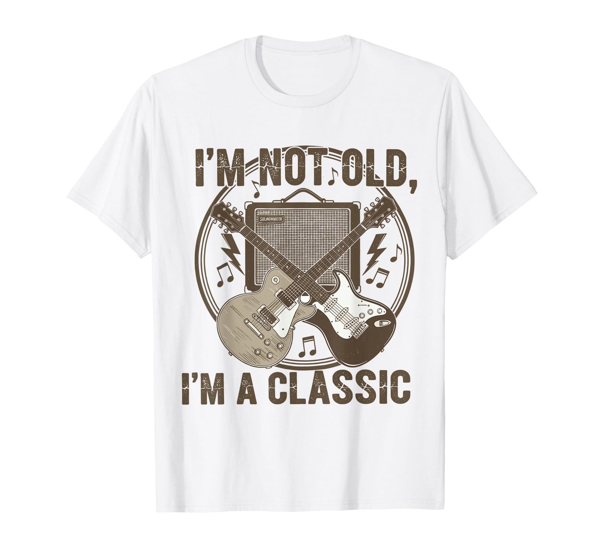 Im Not Old Im Funny Guitar Music T-Shirt - Fun Novelty Design Unisex - T-Shirt, Sweatshirt, Hoodie
