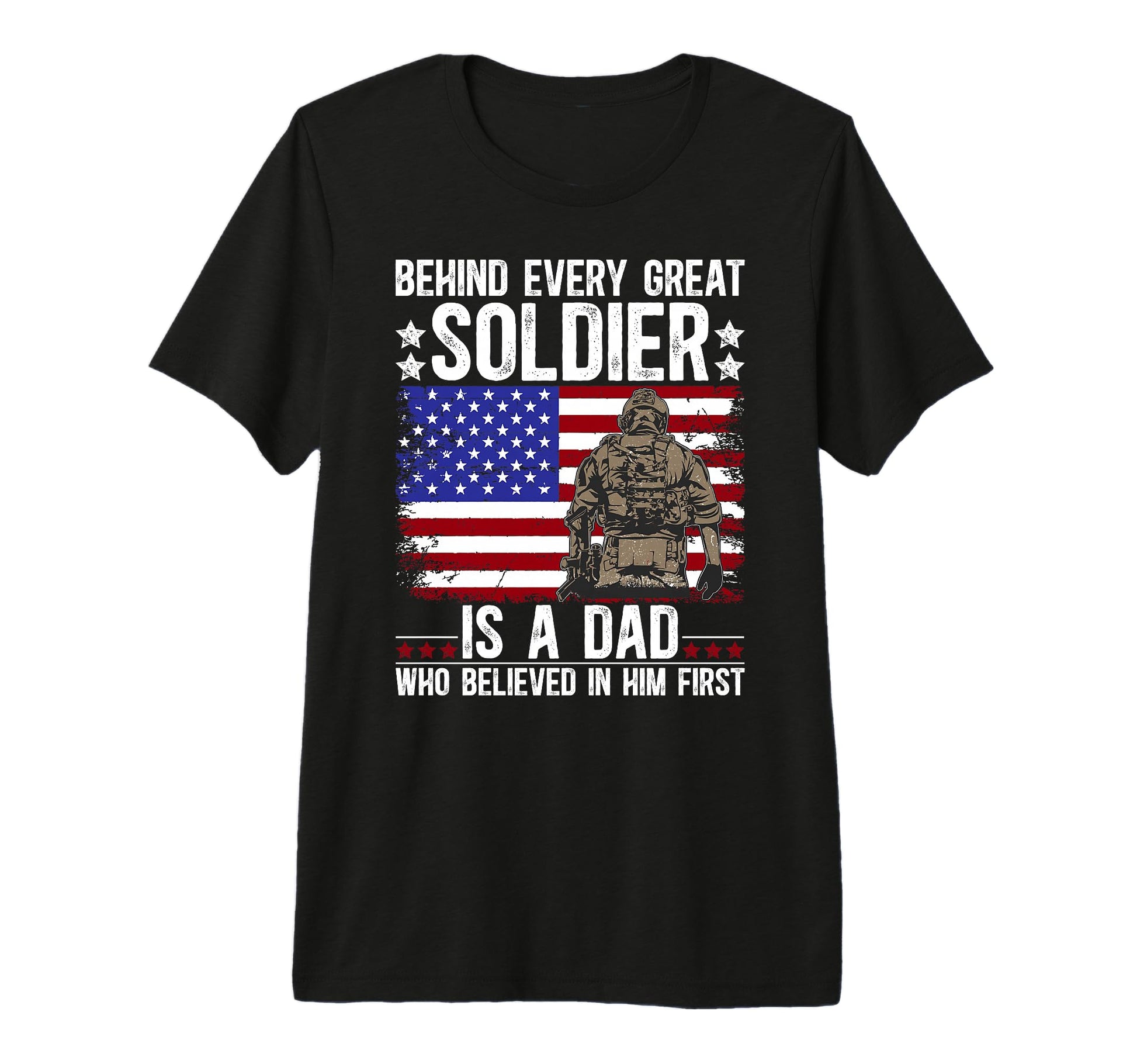 Mens Proud Military Dad Who Believed T-Shirt - Casual Everyday Wear Unisex - T-Shirt, Sweatshirt, Hoodie