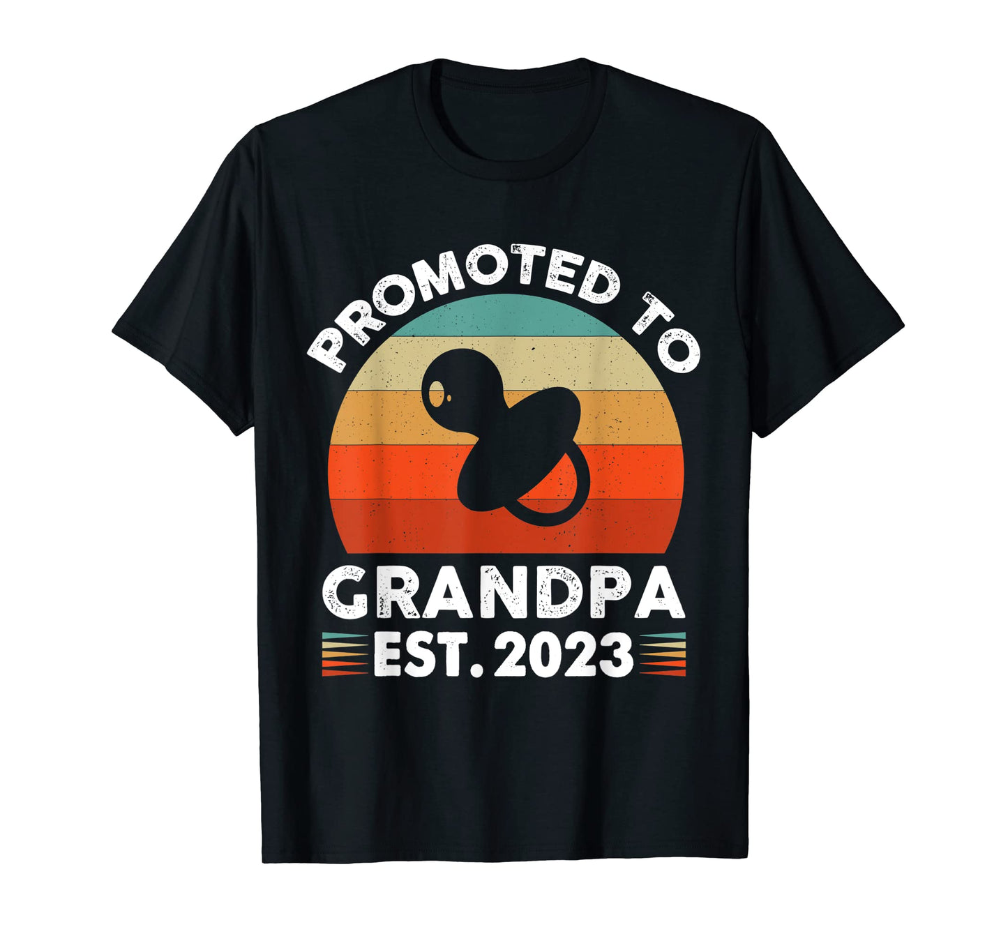 Promoted To Grandpa Est 2023 Pregnancy T-Shirt - Trendy Graphic Men Women - T-Shirt, Sweatshirt, Hoodie