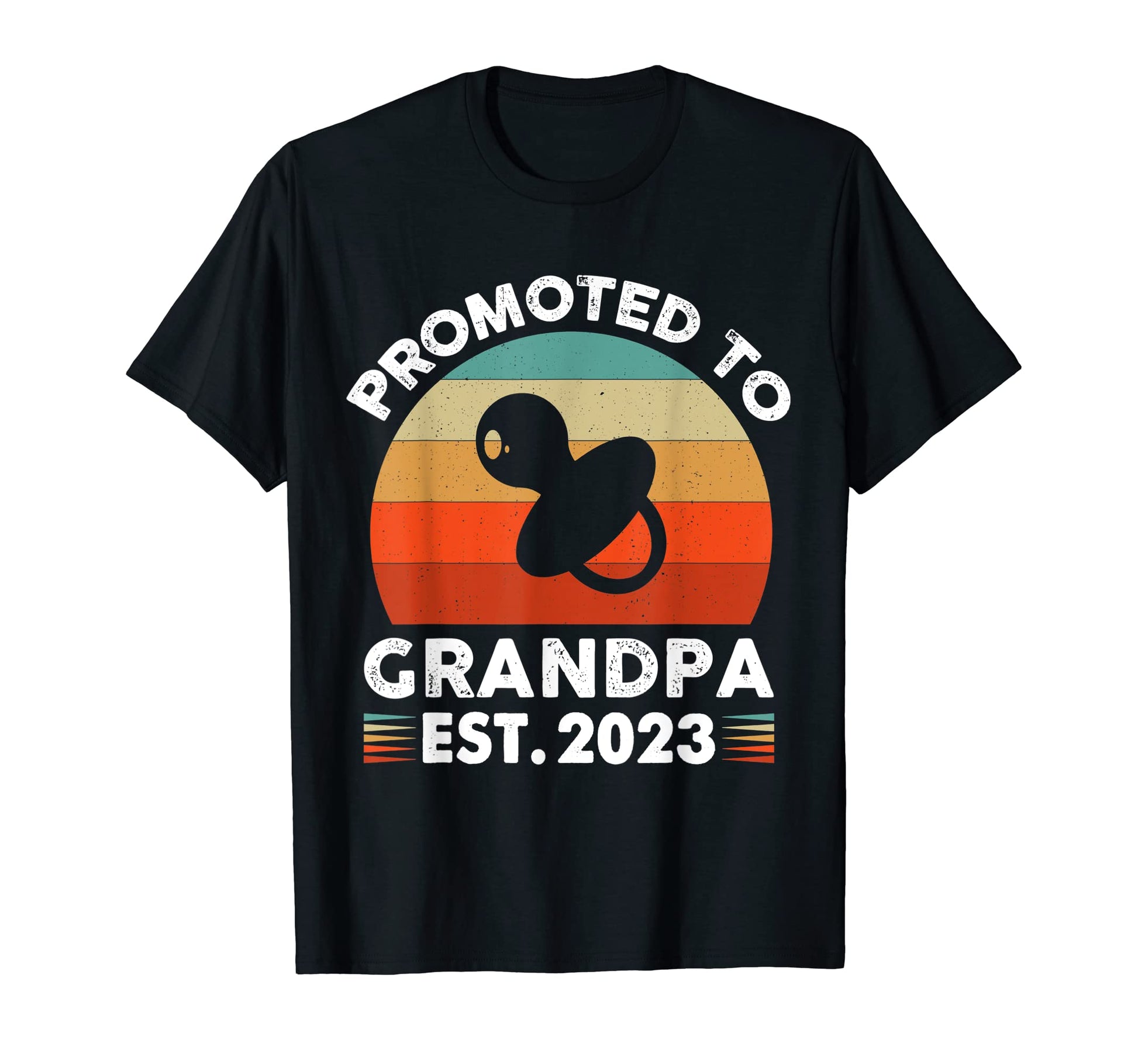 Promoted To Grandpa Est 2023 Pregnancy T-Shirt - Trendy Graphic Men Women - T-Shirt, Sweatshirt, Hoodie