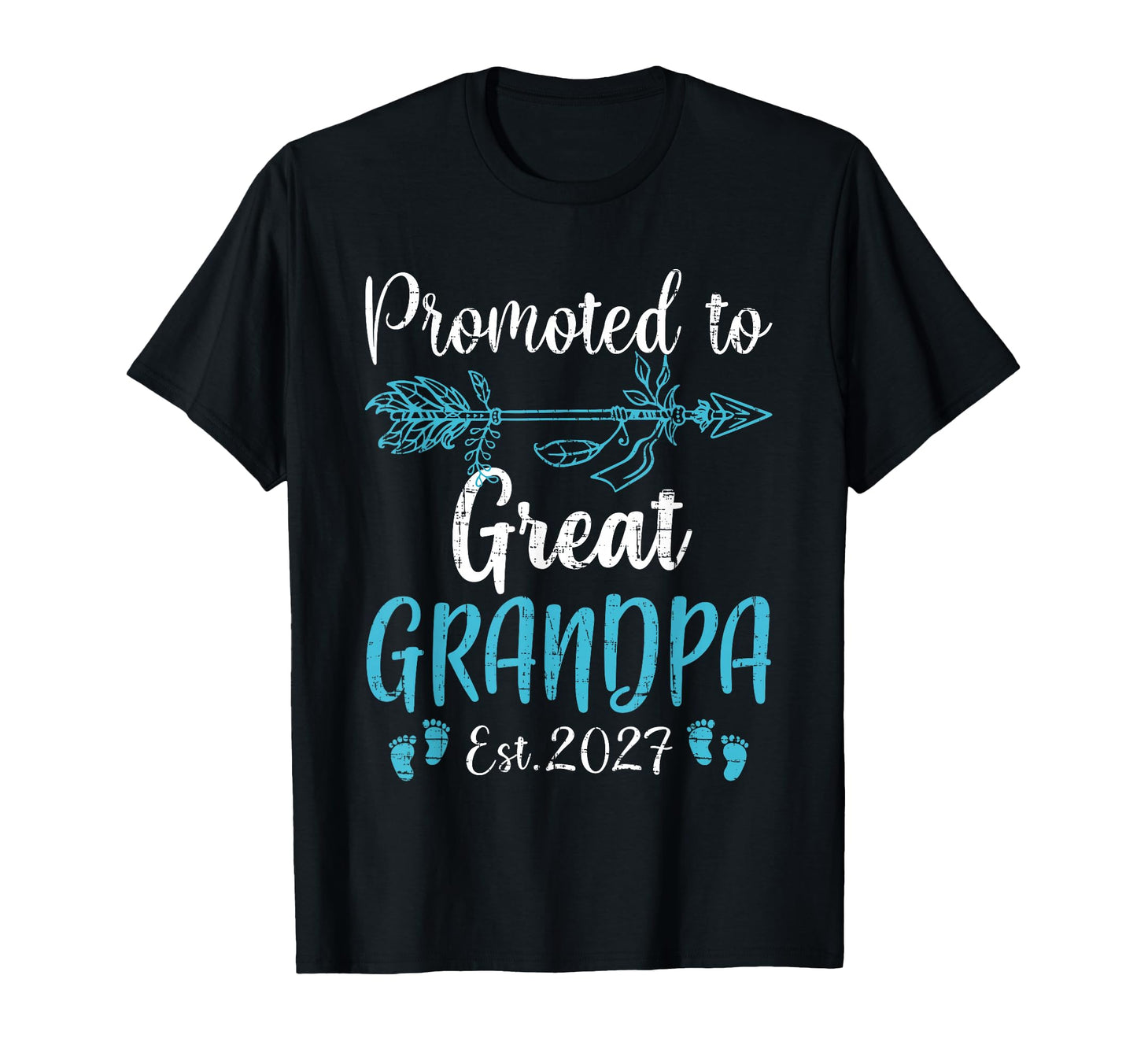 Promoted To Great Grandpa 2027 T-Shirt - Custom Art Print Men Women - T-Shirt, Sweatshirt, Hoodie
