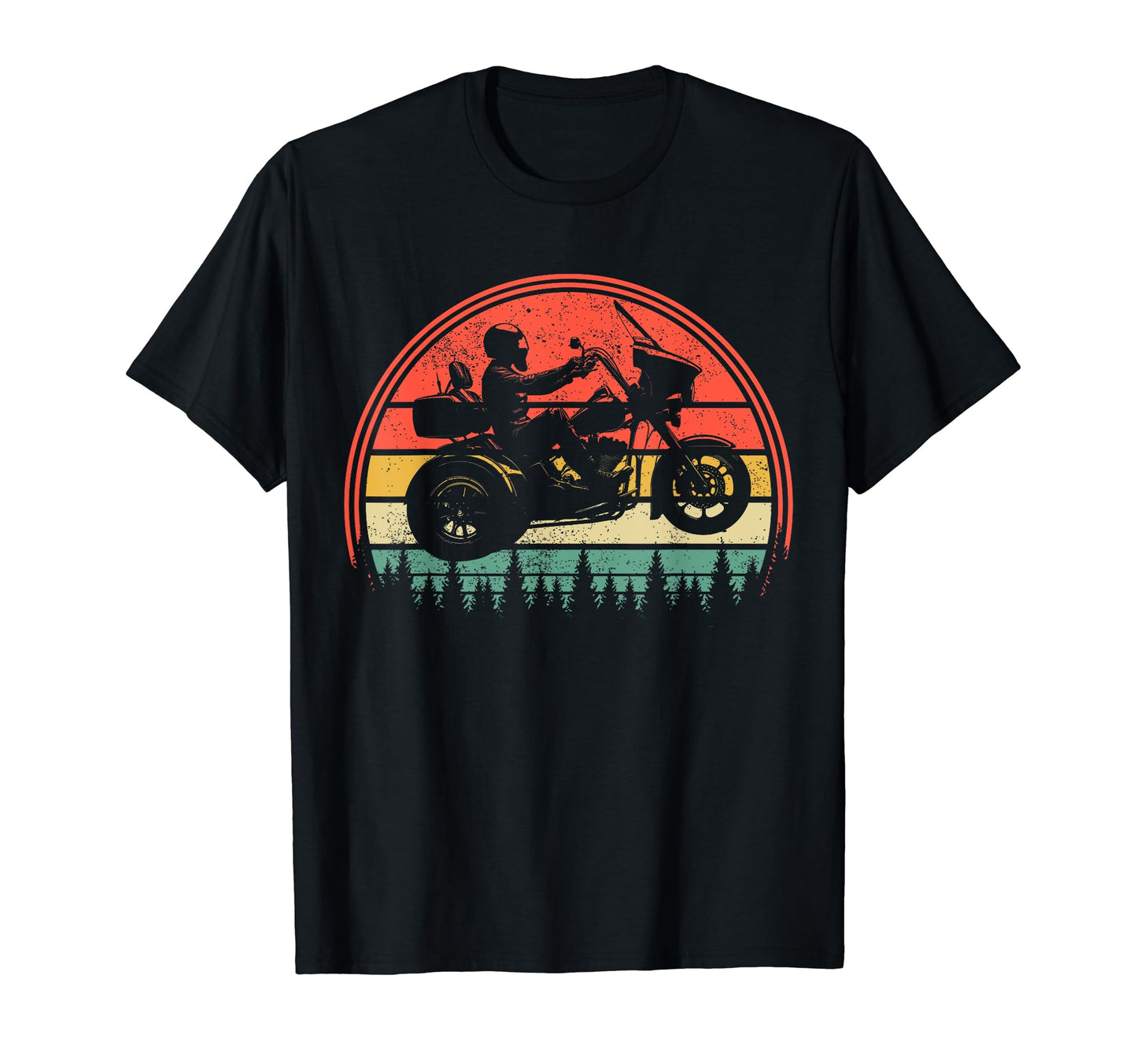 Trike Biker Motorcycle Trike Three Wheels T-Shirt - Trendy Graphic Unisex - T-Shirt, Sweatshirt, Hoodie