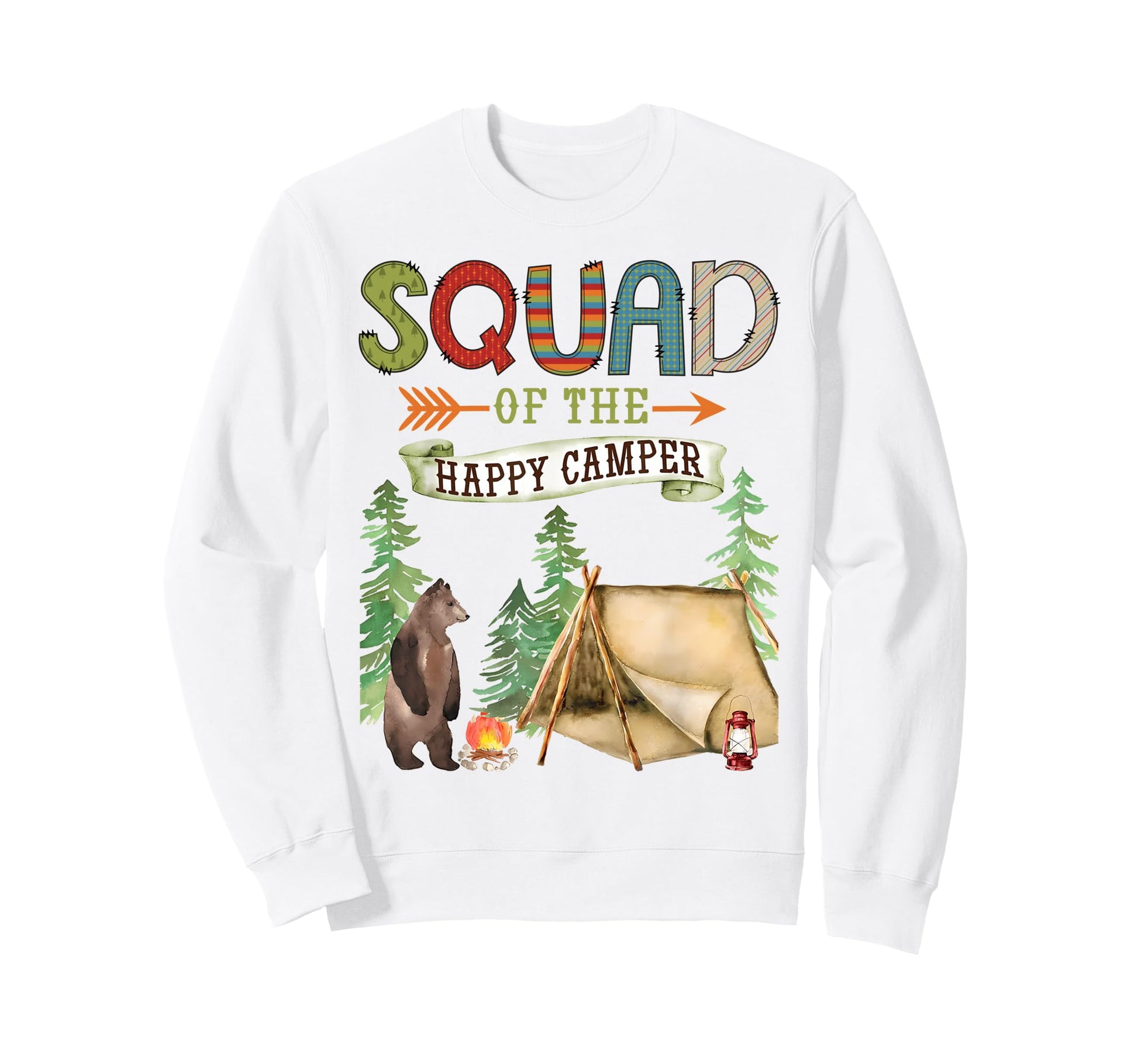 Squad Happy Camper First Birthday Sweatshirt - Streetwear Style Unisex - T-Shirt, Sweatshirt, Hoodie