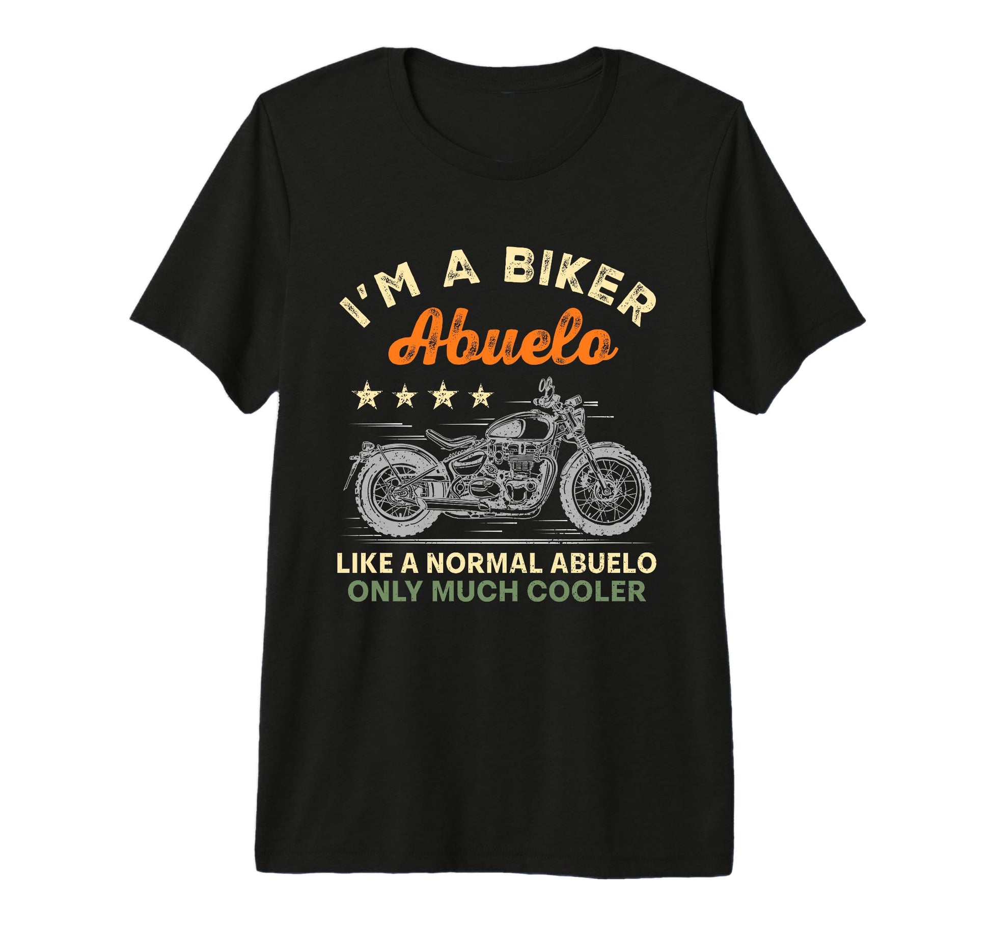 Mens Im Biker Abuelo Motorcycle Rider T-Shirt - Custom Art Print Unisex - T-Shirt, Sweatshirt, Hoodie
