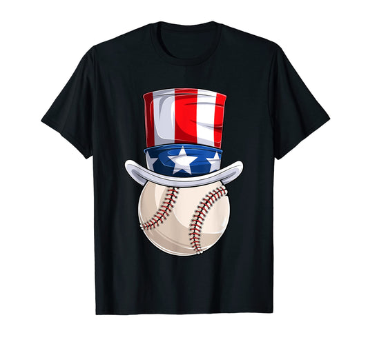 American Flag Baseball Shirts Baseball T-Shirt - Graphic Print for Adults - T-Shirt, Sweatshirt, Hoodie