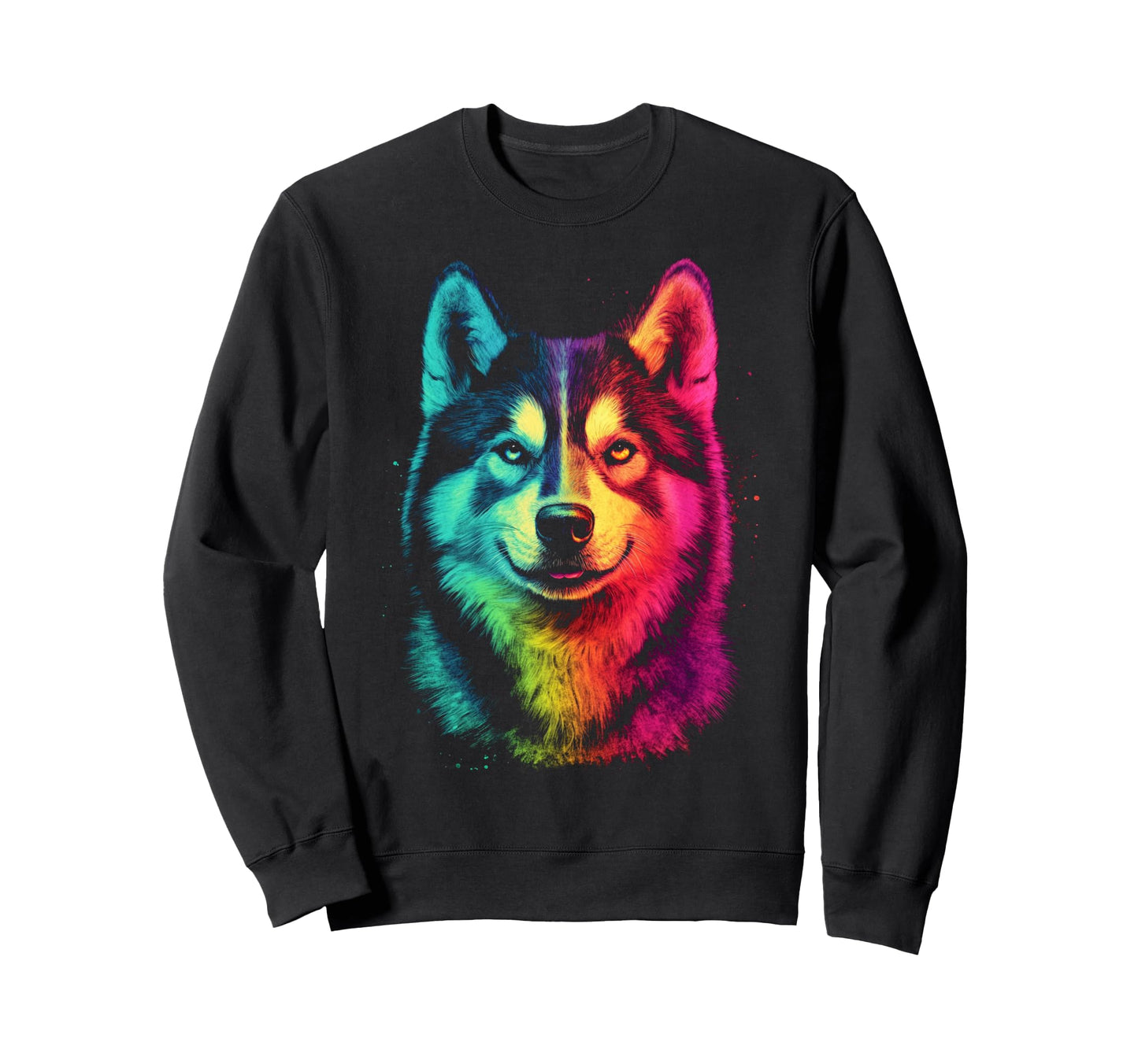 Siberian Husky Dog Pop Art Sweatshirt - Custom Art Print Unisex - T-Shirt, Sweatshirt, Hoodie