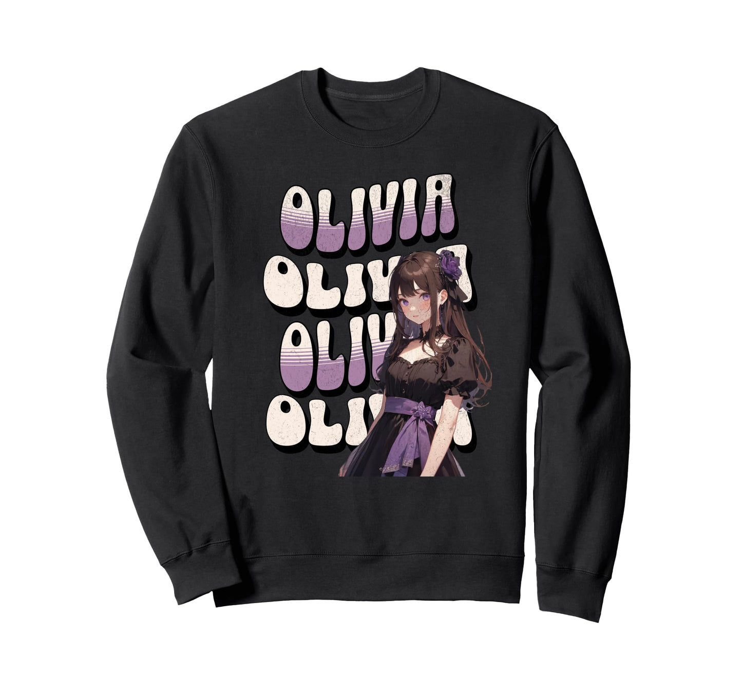 Olivia T Pop First Name Proud Sweatshirt - Custom Art Print for Adults - T-Shirt, Sweatshirt, Hoodie