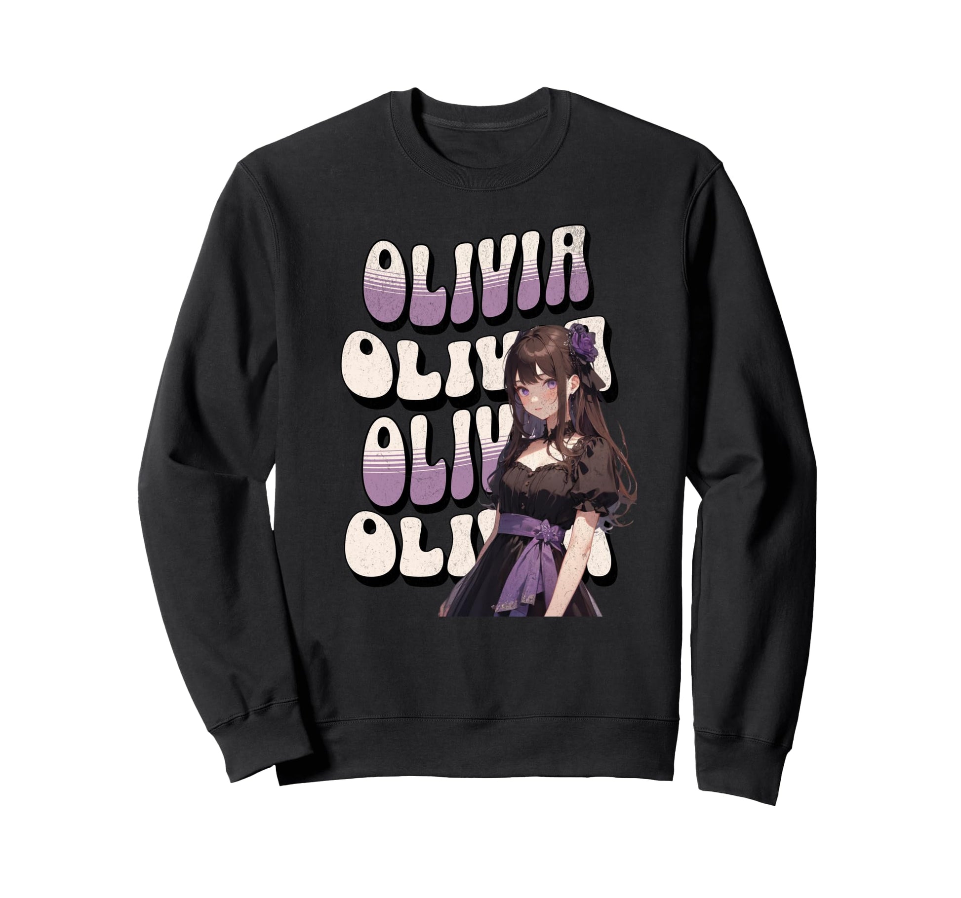 Olivia T Pop First Name Proud Sweatshirt - Custom Art Print for Adults - T-Shirt, Sweatshirt, Hoodie
