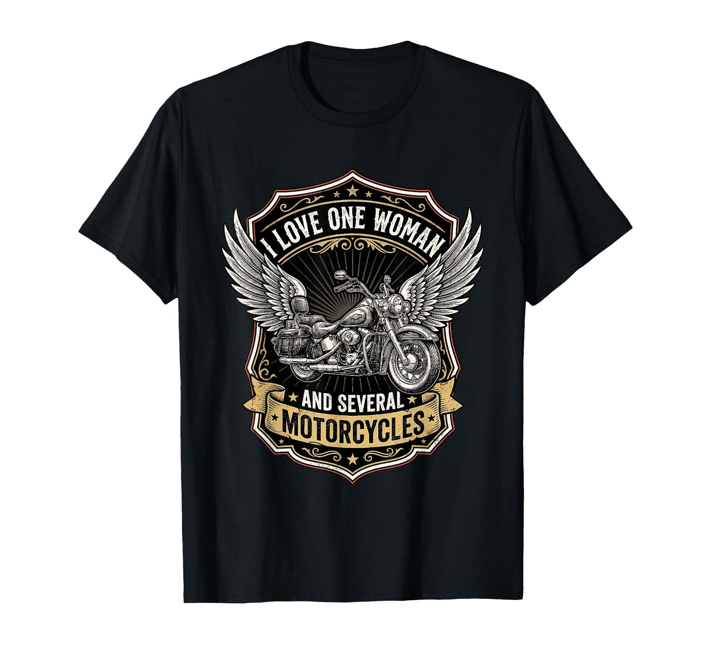 I Love One And Several Motorcycles Funny T-Shirt - Graphic Print Men Women - T-Shirt, Sweatshirt, Hoodie