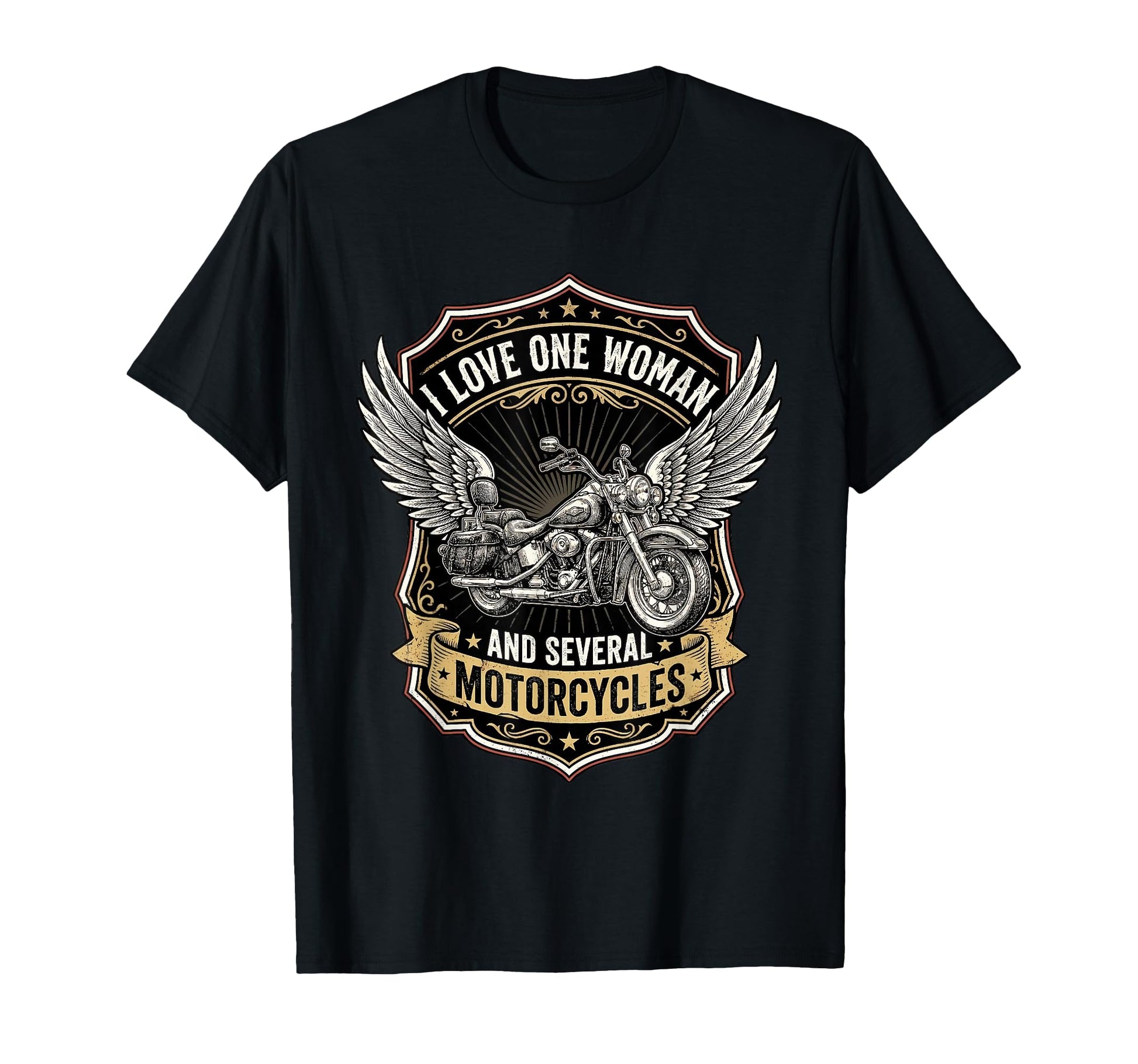 I Love One And Several Motorcycles Funny T-Shirt - Graphic Print Men Women - T-Shirt, Sweatshirt, Hoodie