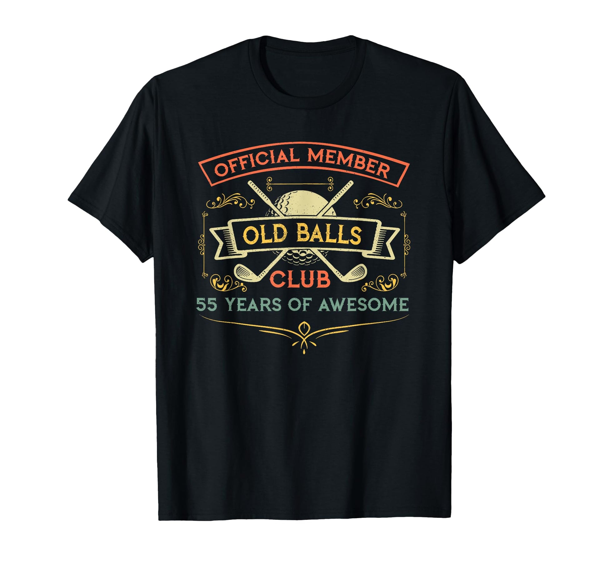 Funny 55Th Birthday Old Balls Club 55 T-Shirt - Fun Novelty Design Unisex - T-Shirt, Sweatshirt, Hoodie