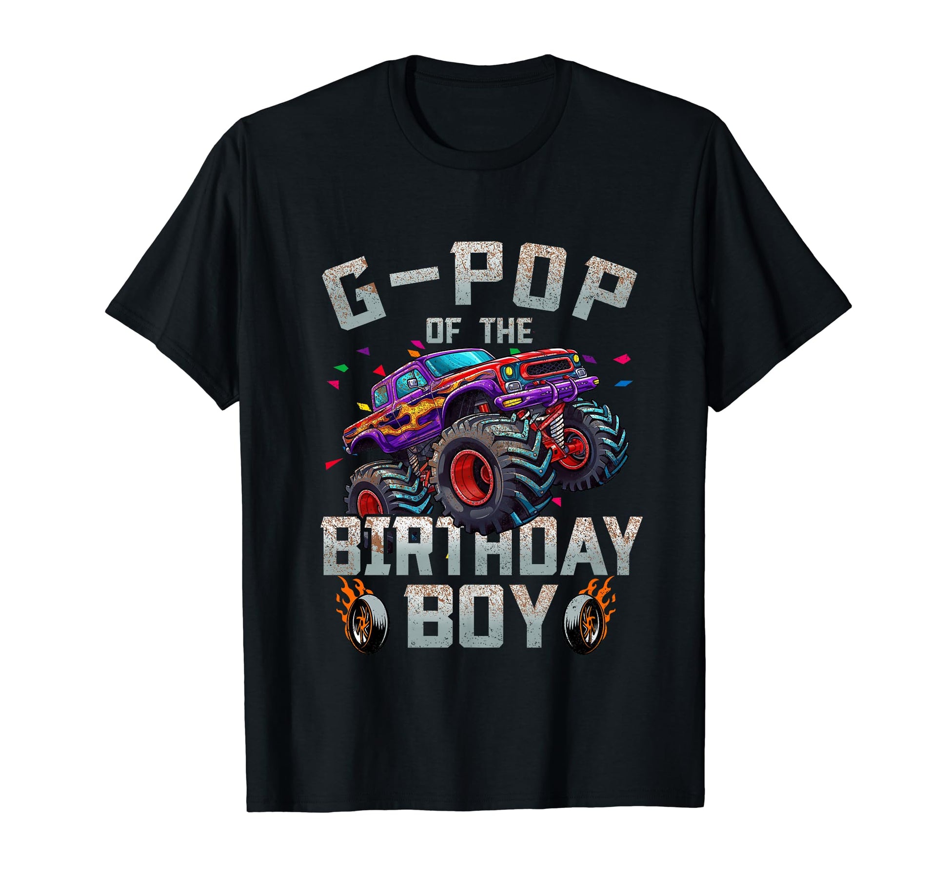 G Pop Birthday Monster Truck Family T-Shirt - Trendy Graphic Men Women - T-Shirt, Sweatshirt, Hoodie