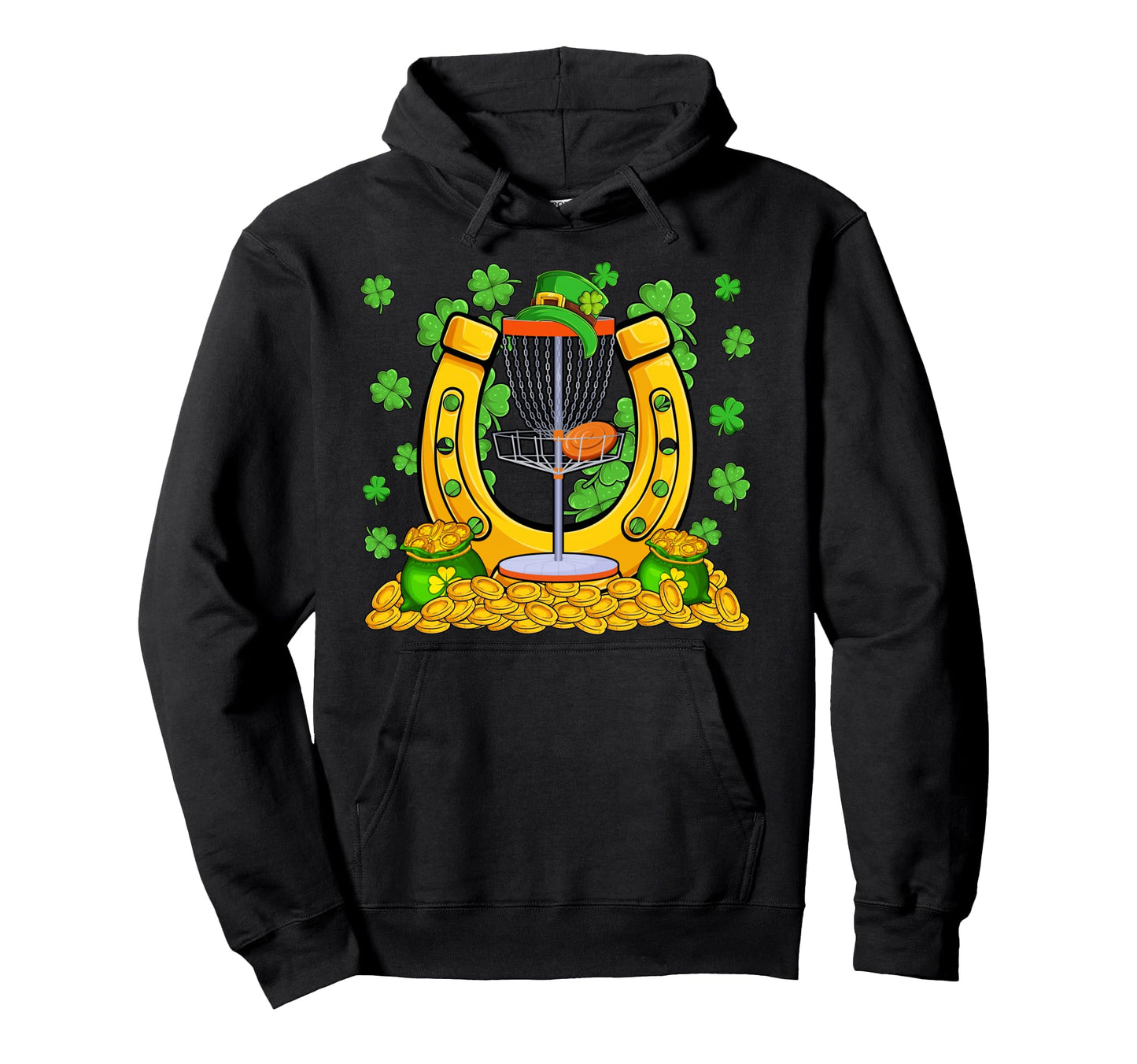 St Patricks Day Disc Golf Tools Hoodie - Fun Novelty Design Men Women - T-Shirt, Sweatshirt, Hoodie