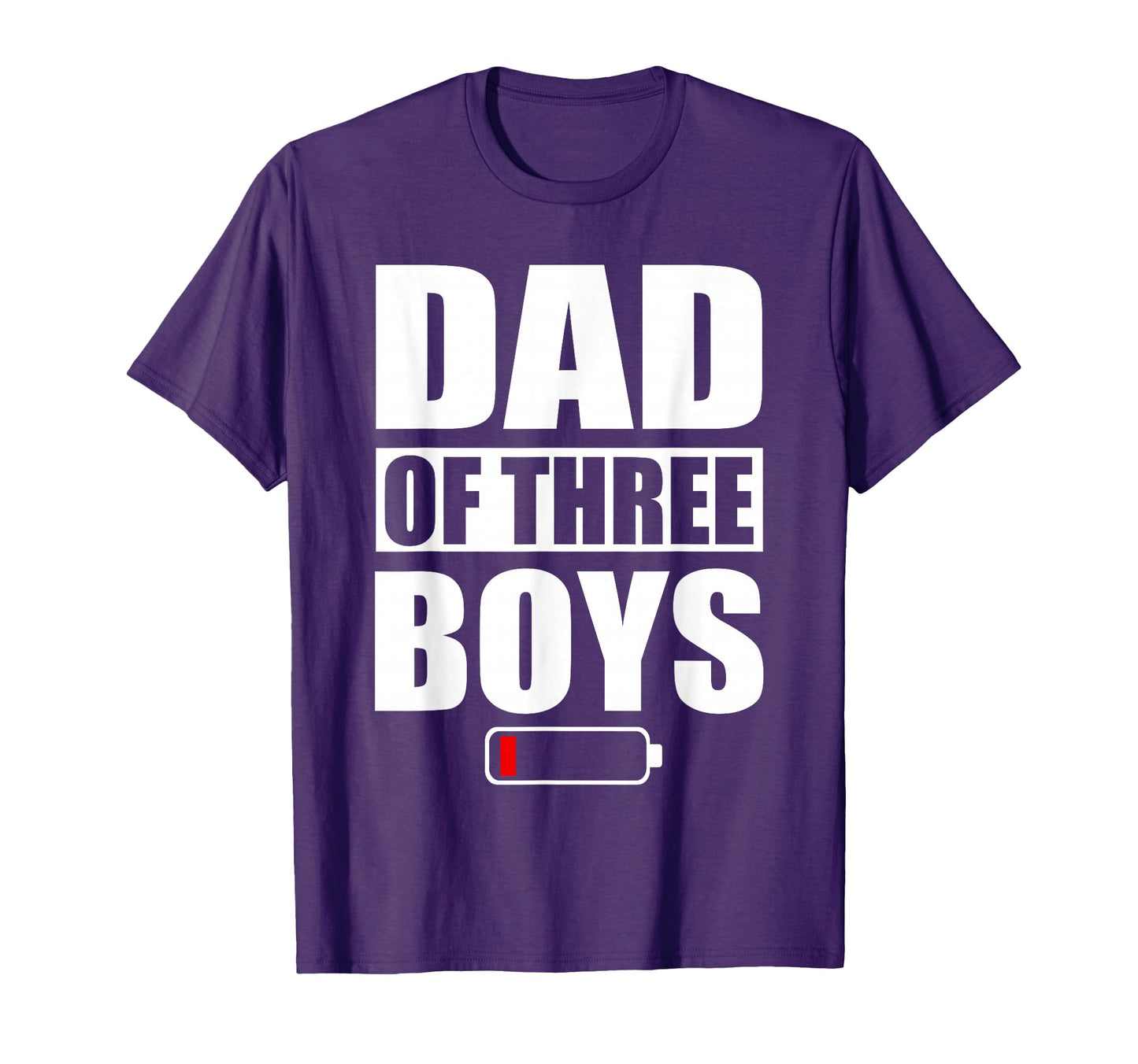Dad 3 Three Sons Fathers Day T-Shirt - Novelty Apparel Unisex - T-Shirt, Sweatshirt, Hoodie