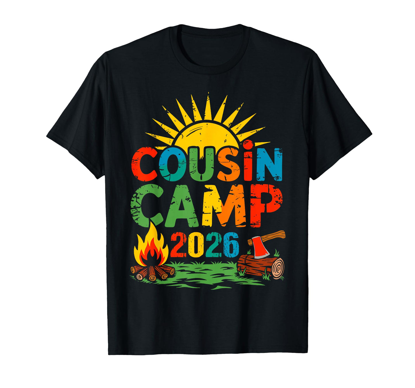 Cousin Camp 2026 Family Summer Trip T-Shirt - Trendy Graphic for Adults - T-Shirt, Sweatshirt, Hoodie