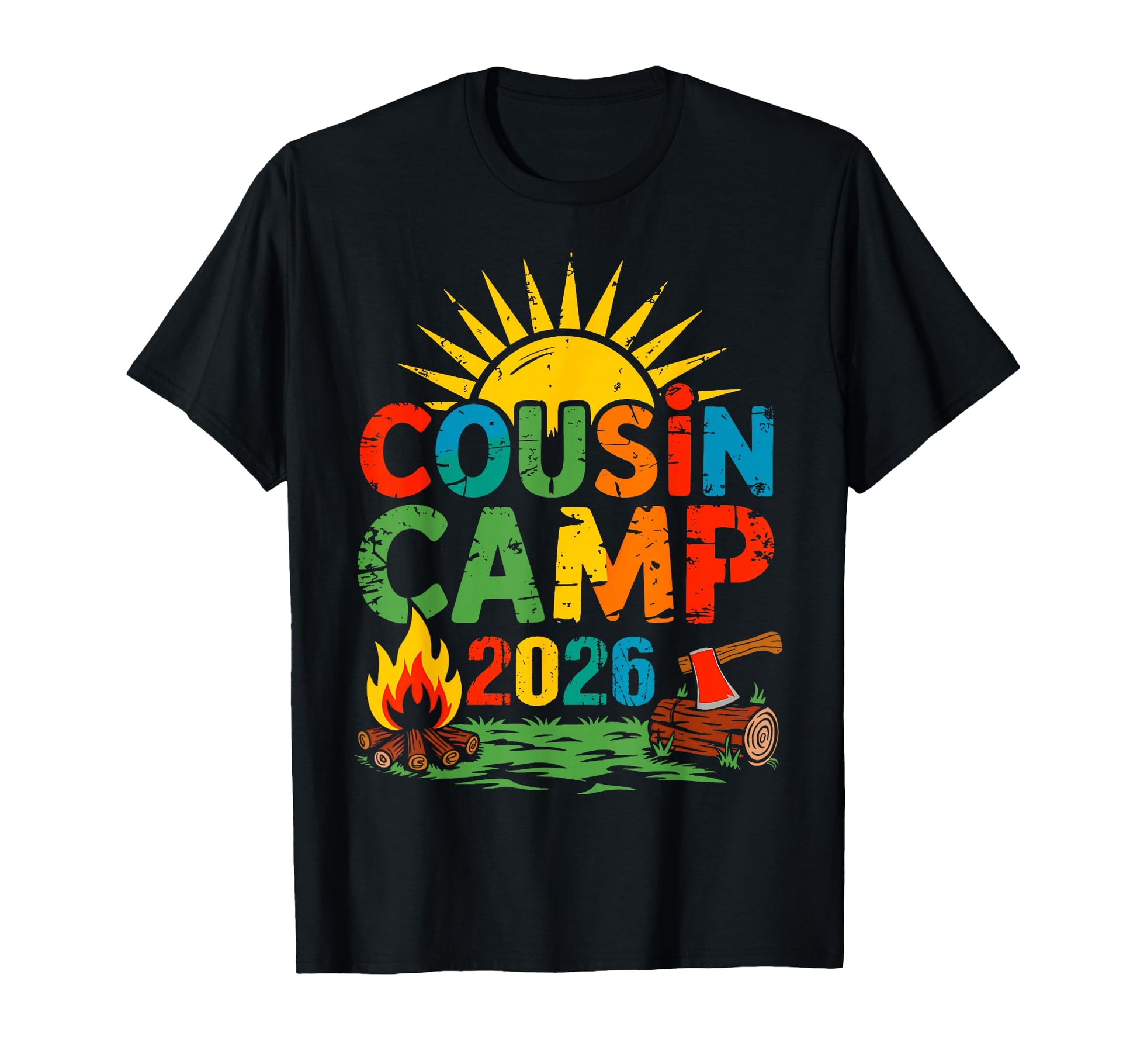 Cousin Camp 2026 Family Summer Trip T-Shirt - Trendy Graphic for Adults - T-Shirt, Sweatshirt, Hoodie