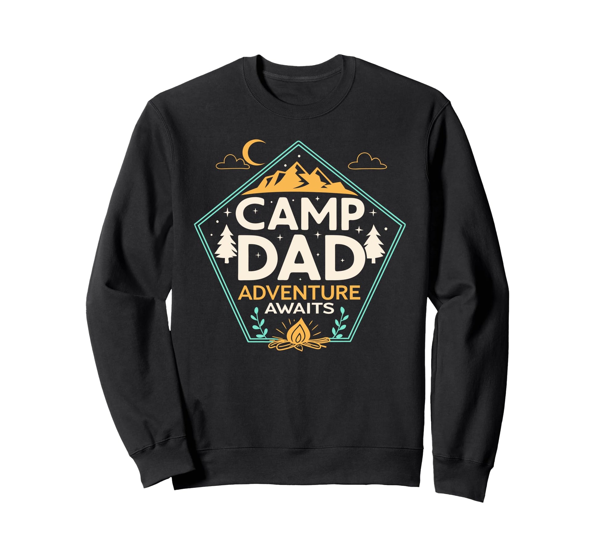 Adventure Dad Camp Dad Fathers Day Sweatshirt - Trendy Graphic for Adults - T-Shirt, Sweatshirt, Hoodie