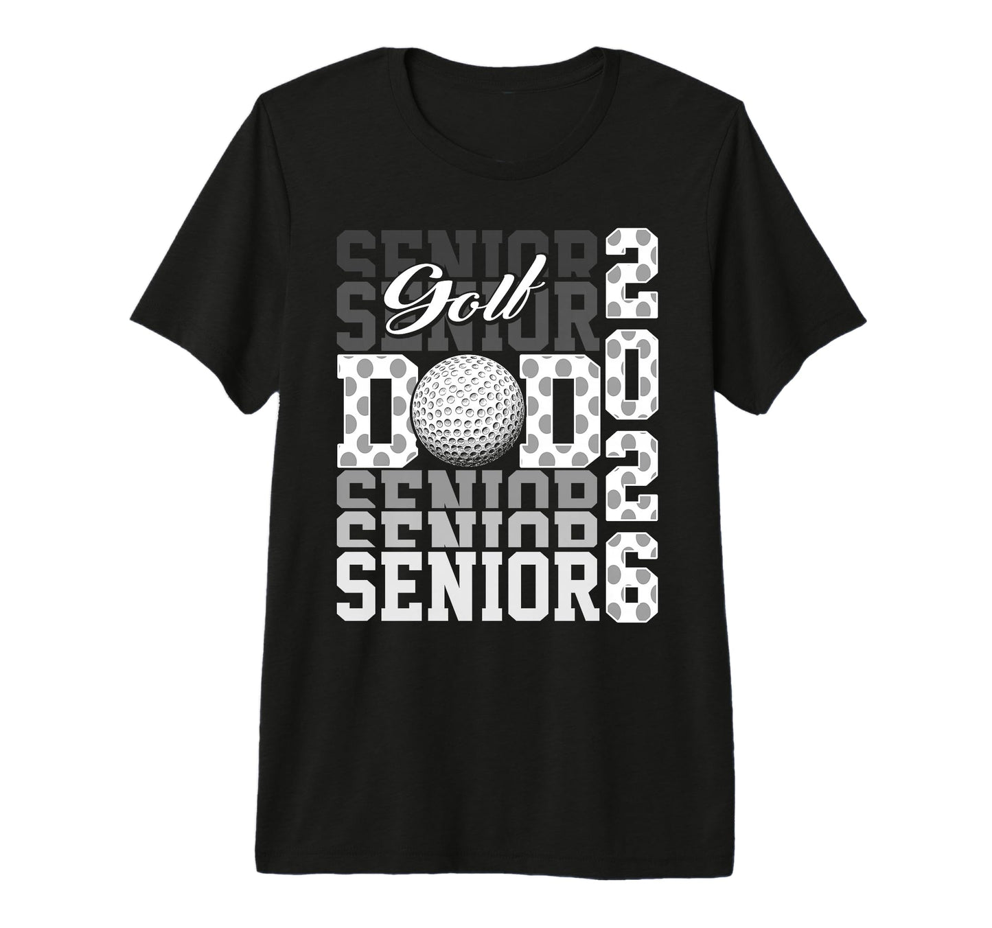 2026 Golf Senior Dad Graduation Gifts Tri T-Shirt - Unique Graphic Unisex - T-Shirt, Sweatshirt, Hoodie
