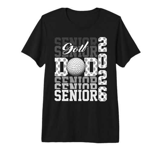 2026 Golf Senior Dad Graduation Gifts Tri T-Shirt - Unique Graphic Unisex - T-Shirt, Sweatshirt, Hoodie