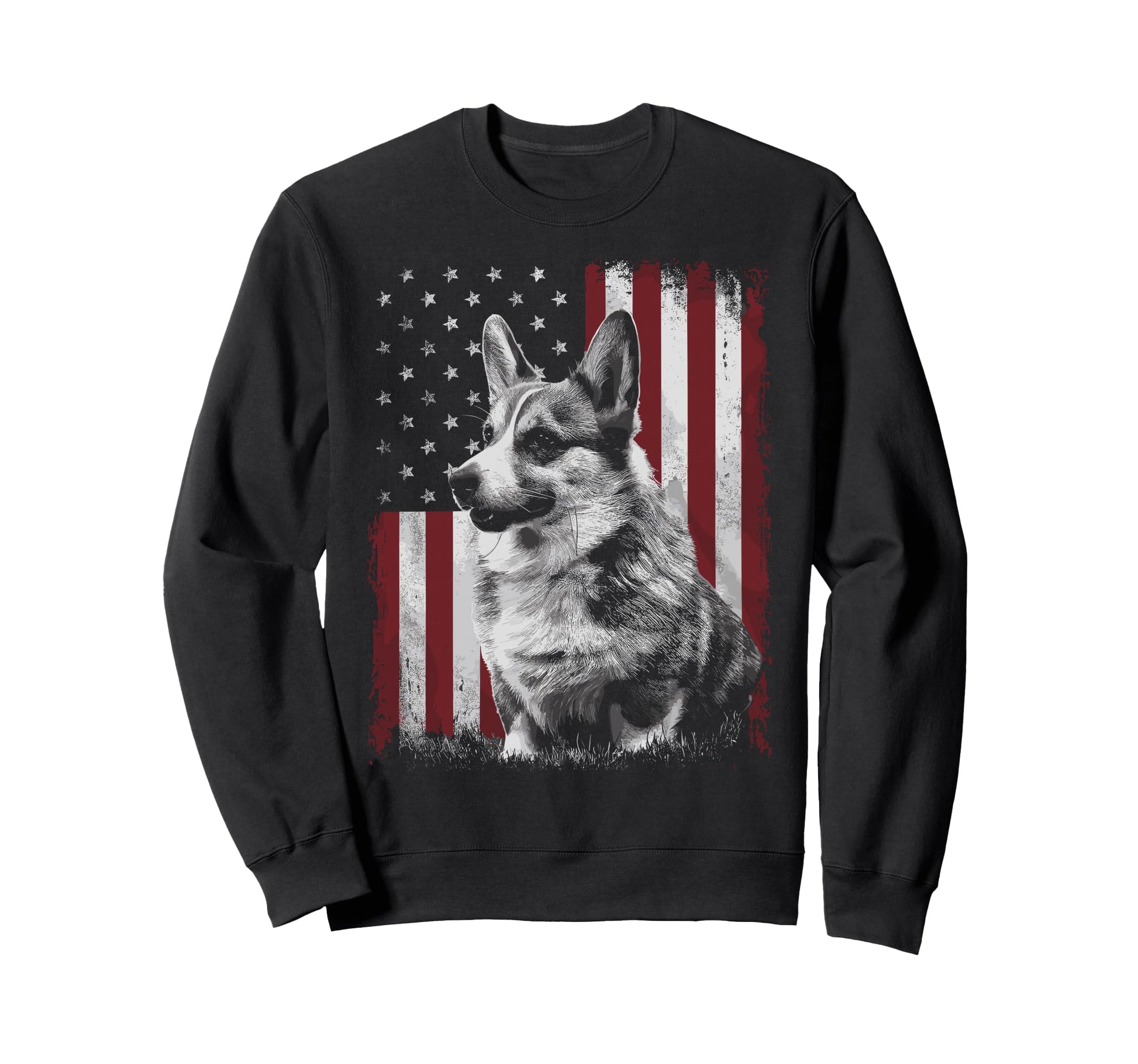 Corgi Dog Dad Mom America 4Th Sweatshirt - Fun Novelty Design for Adults - T-Shirt, Sweatshirt, Hoodie