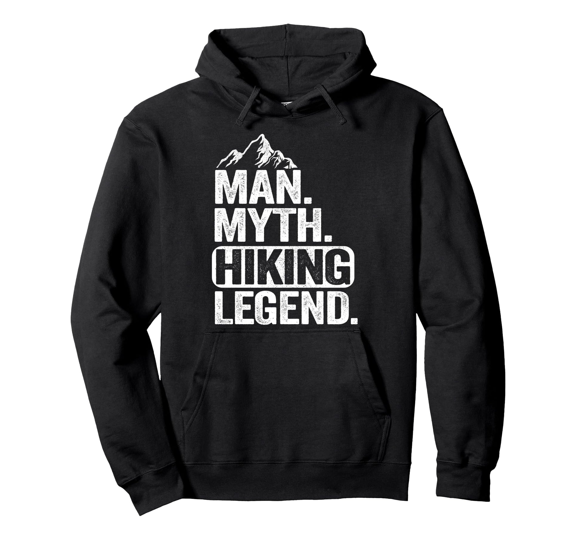 Myth Hiking Legend Hiker Grandpa Hoodie - Fun Novelty Design for Adults - T-Shirt, Sweatshirt, Hoodie