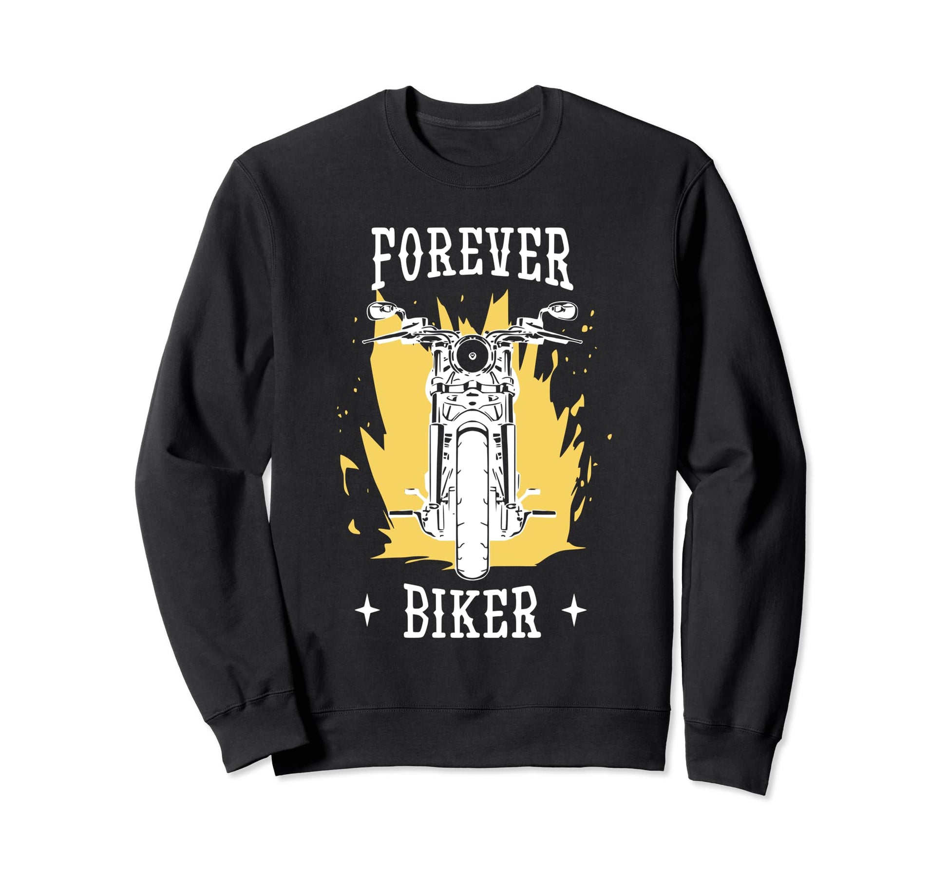 Forever Biker Motorcycle Bike Sweatshirt - Casual Everyday Wear for Adults - T-Shirt, Sweatshirt, Hoodie