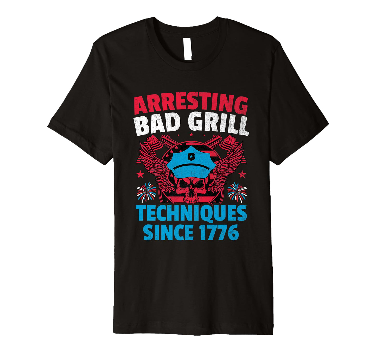 Funny Police Dad 4Th July American T-Shirt - Streetwear Style Men Women - T-Shirt, Sweatshirt, Hoodie
