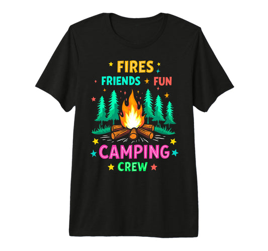 Camping Crew Group Matching Funny T-Shirt - Fun Novelty Design for Adults - T-Shirt, Sweatshirt, Hoodie