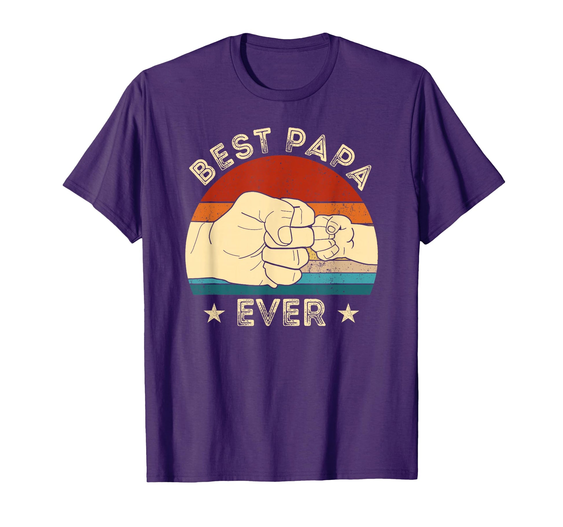Best Papa Ever Fist Bump Funny Grandpa T-Shirt - Aesthetic Graphic Unisex - T-Shirt, Sweatshirt, Hoodie