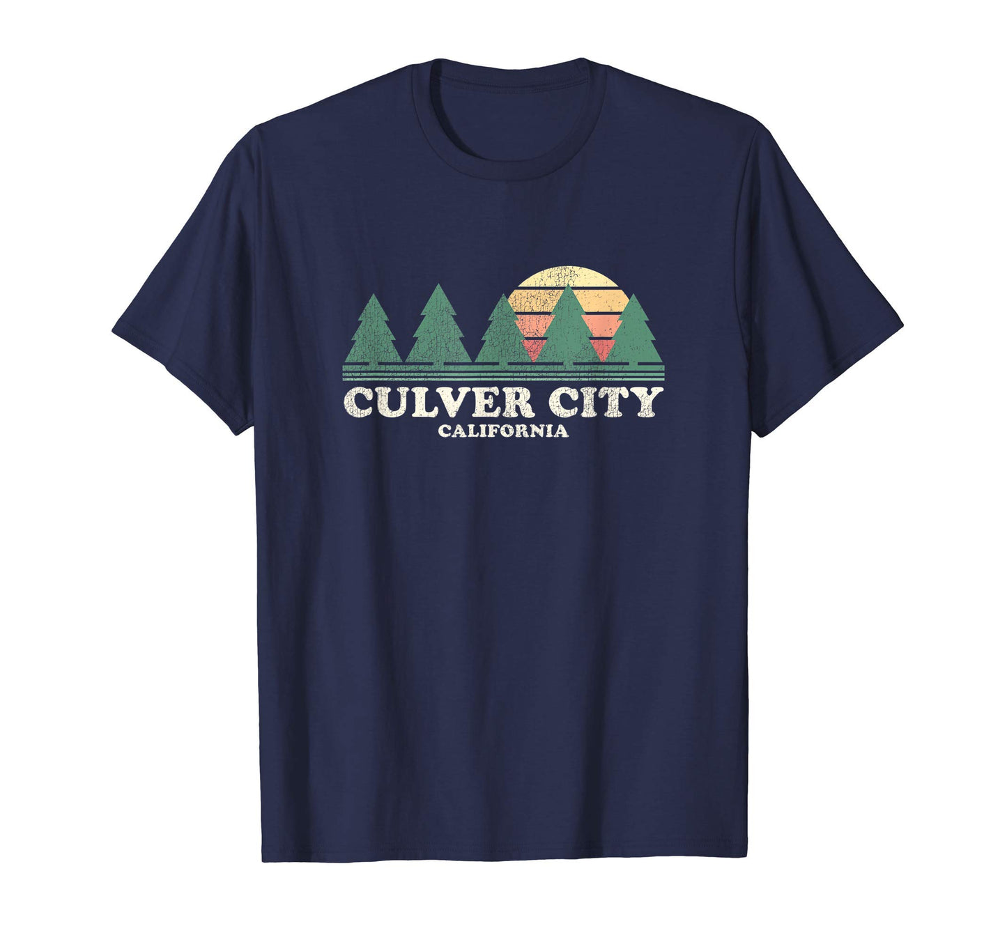Culver City Ca Throwback 70S T-Shirt - Trendy Graphic for Adults - T-Shirt, Sweatshirt, Hoodie