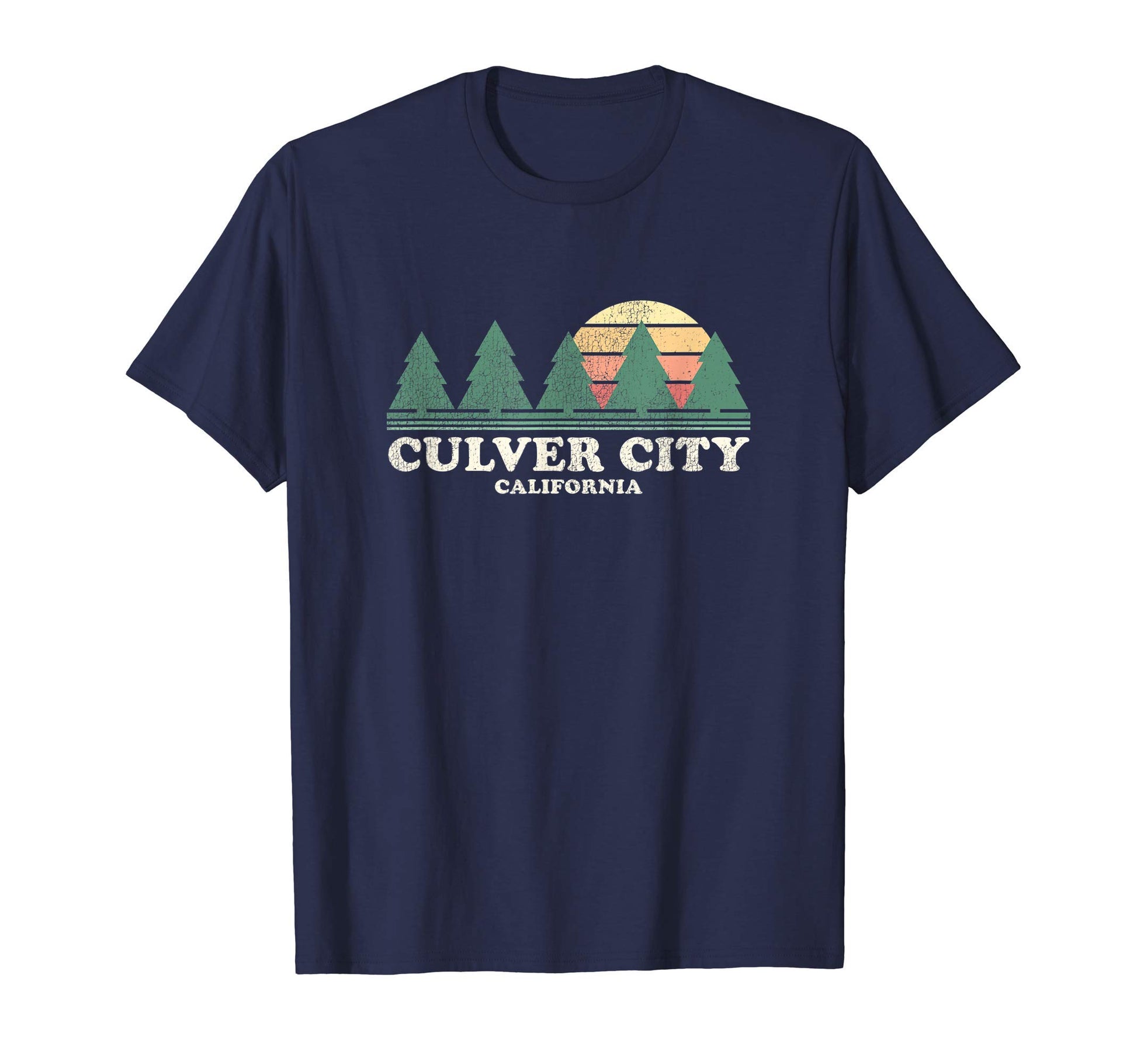 Culver City Ca Throwback 70S T-Shirt - Trendy Graphic for Adults - T-Shirt, Sweatshirt, Hoodie