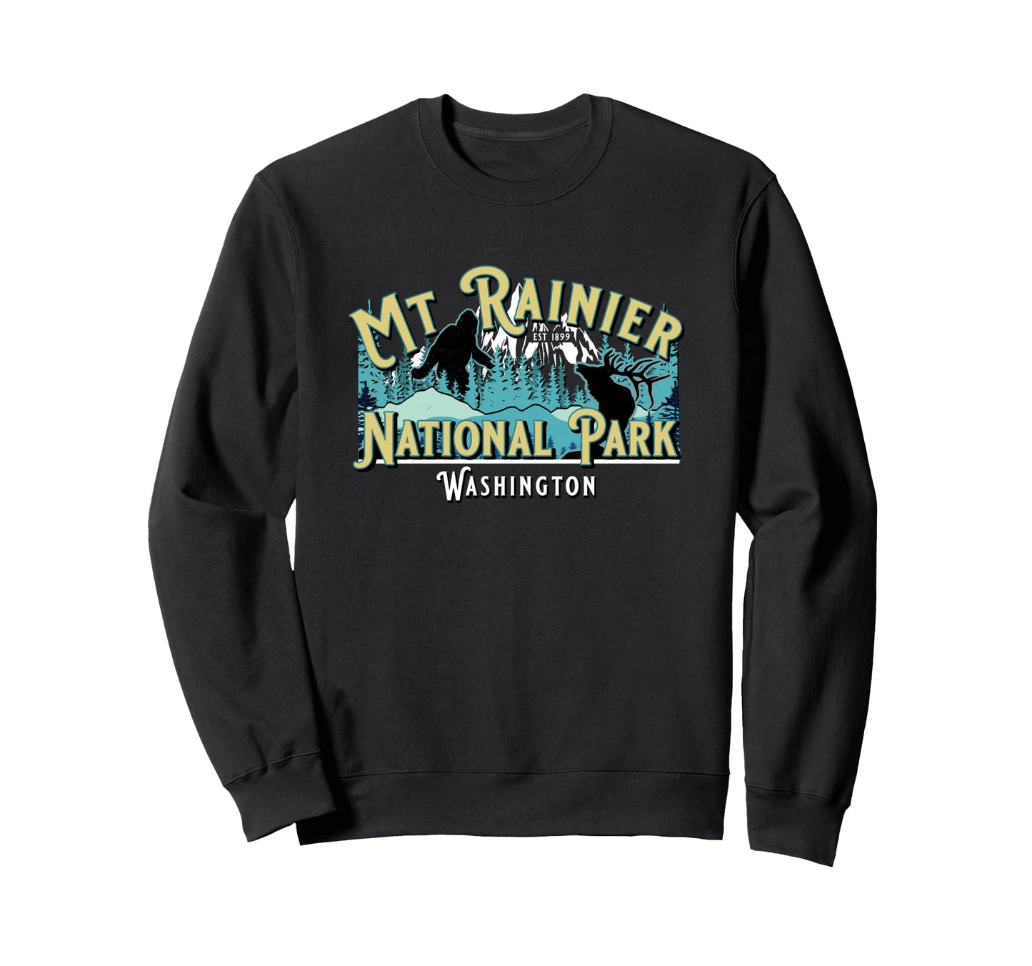 Mount Rainier National Park Sweatshirt - Casual Everyday Wear for Adults - T-Shirt, Sweatshirt, Hoodie