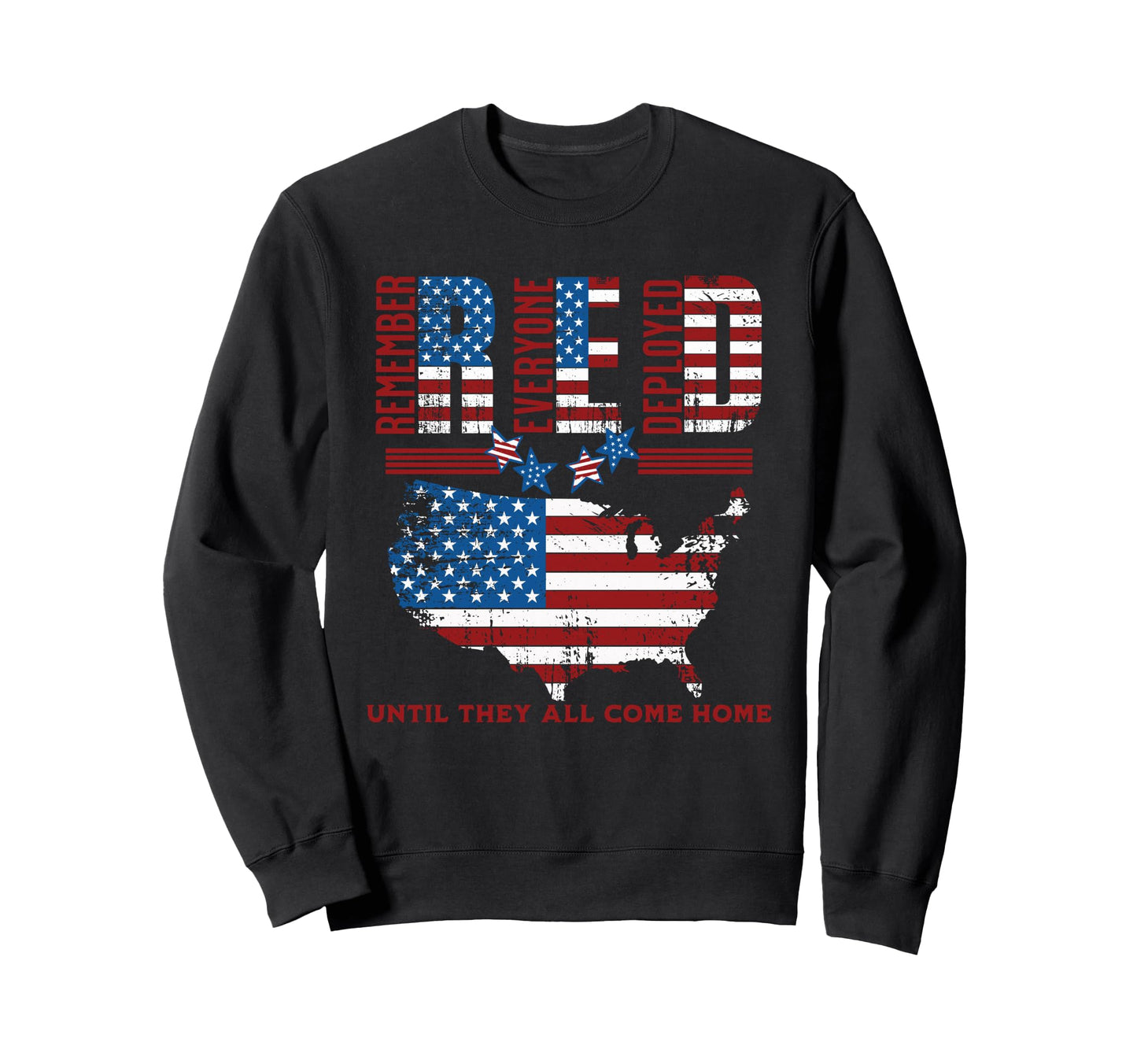 Red Friday Military Us Flag Sweatshirt - Custom Art Print Men Women - T-Shirt, Sweatshirt, Hoodie