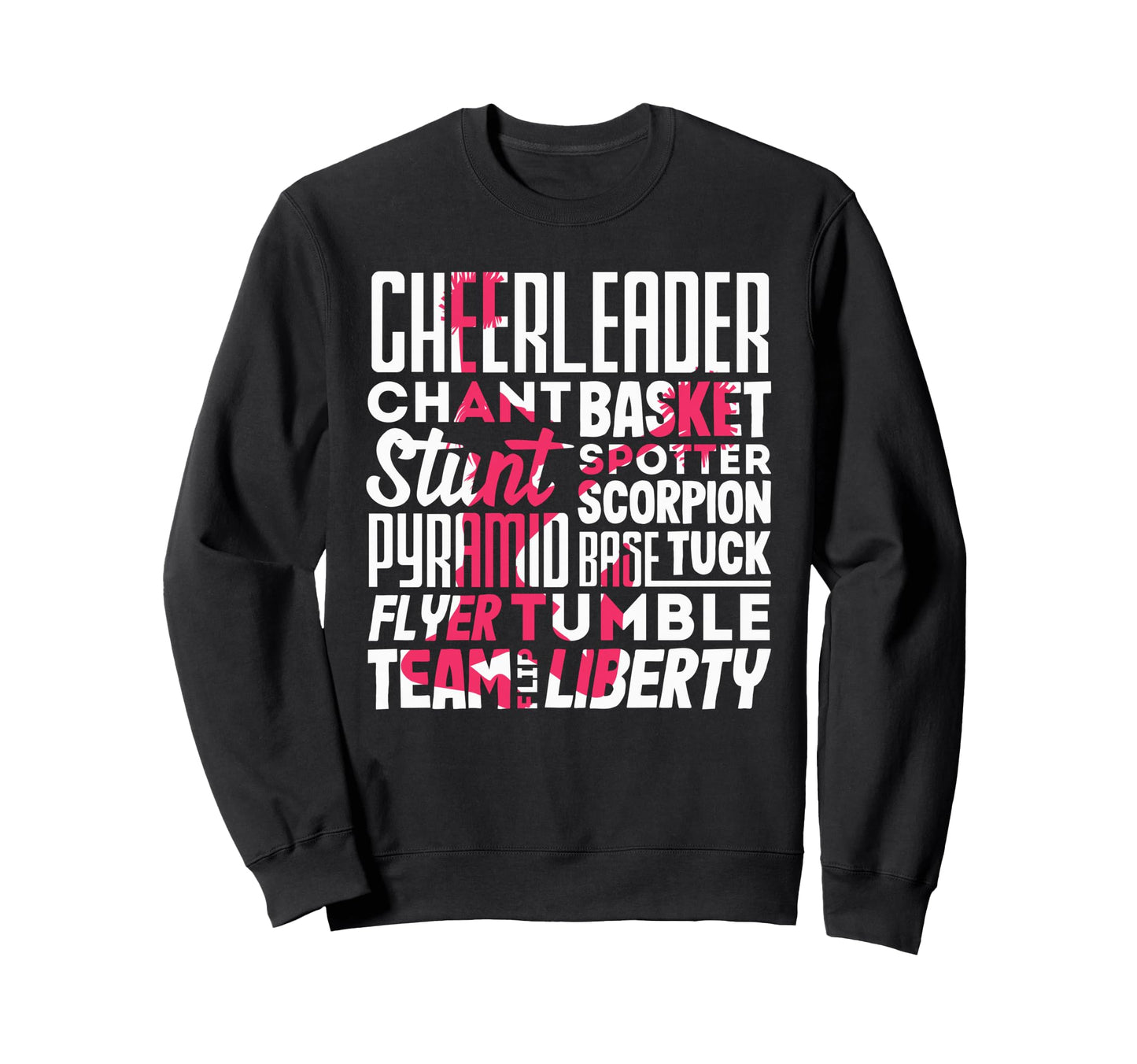 Cheerleader Cheer Moves Sweatshirt - Casual Everyday Wear for Adults - T-Shirt, Sweatshirt, Hoodie