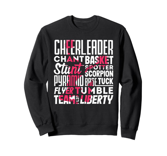 Cheerleader Cheer Moves Sweatshirt - Casual Everyday Wear for Adults - T-Shirt, Sweatshirt, Hoodie