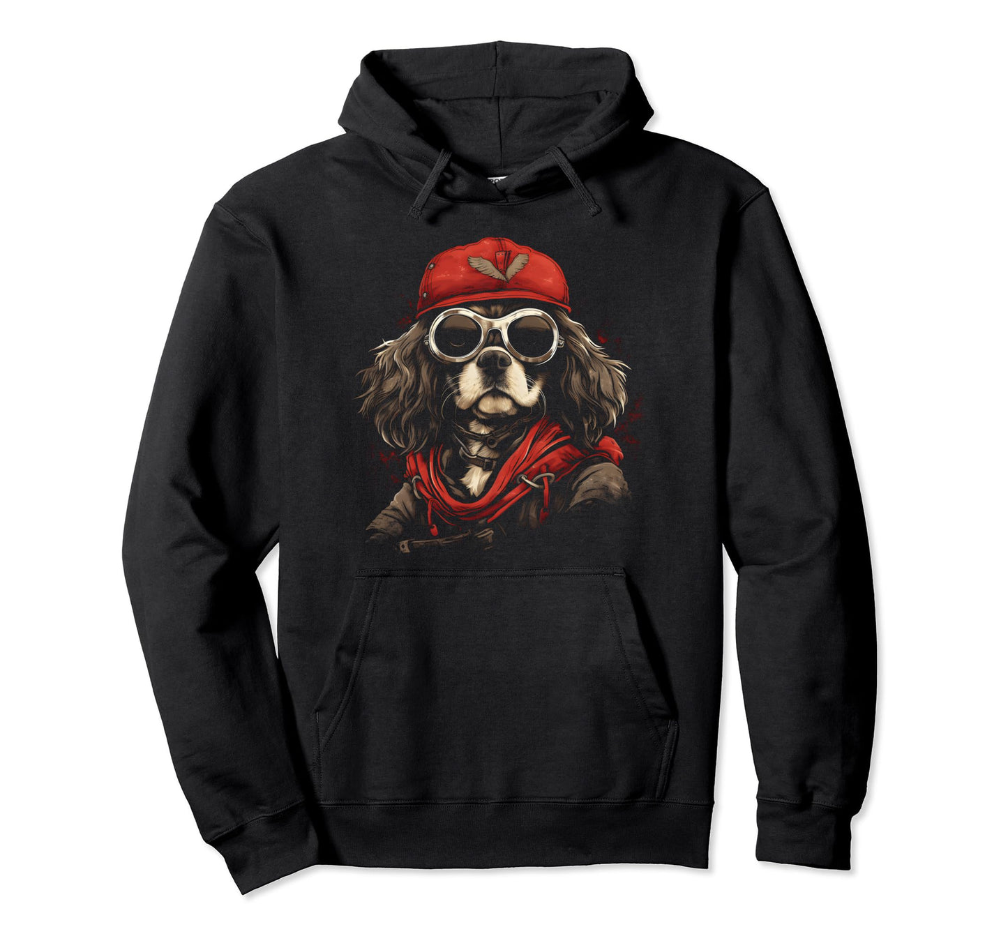 Motorcycle Dad Biker Cavalier King Hoodie - Fun Novelty Design Unisex - T-Shirt, Sweatshirt, Hoodie