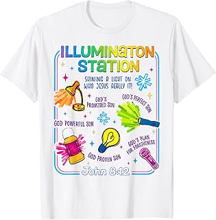 Illumination Station Vbs 2026 Jesus Light of The World T-Shirt Unisex T-shirt, Sweatshirt, Hoodie, Long Sleeve Tee - T-Shirt, Sweatshirt, Hoodie
