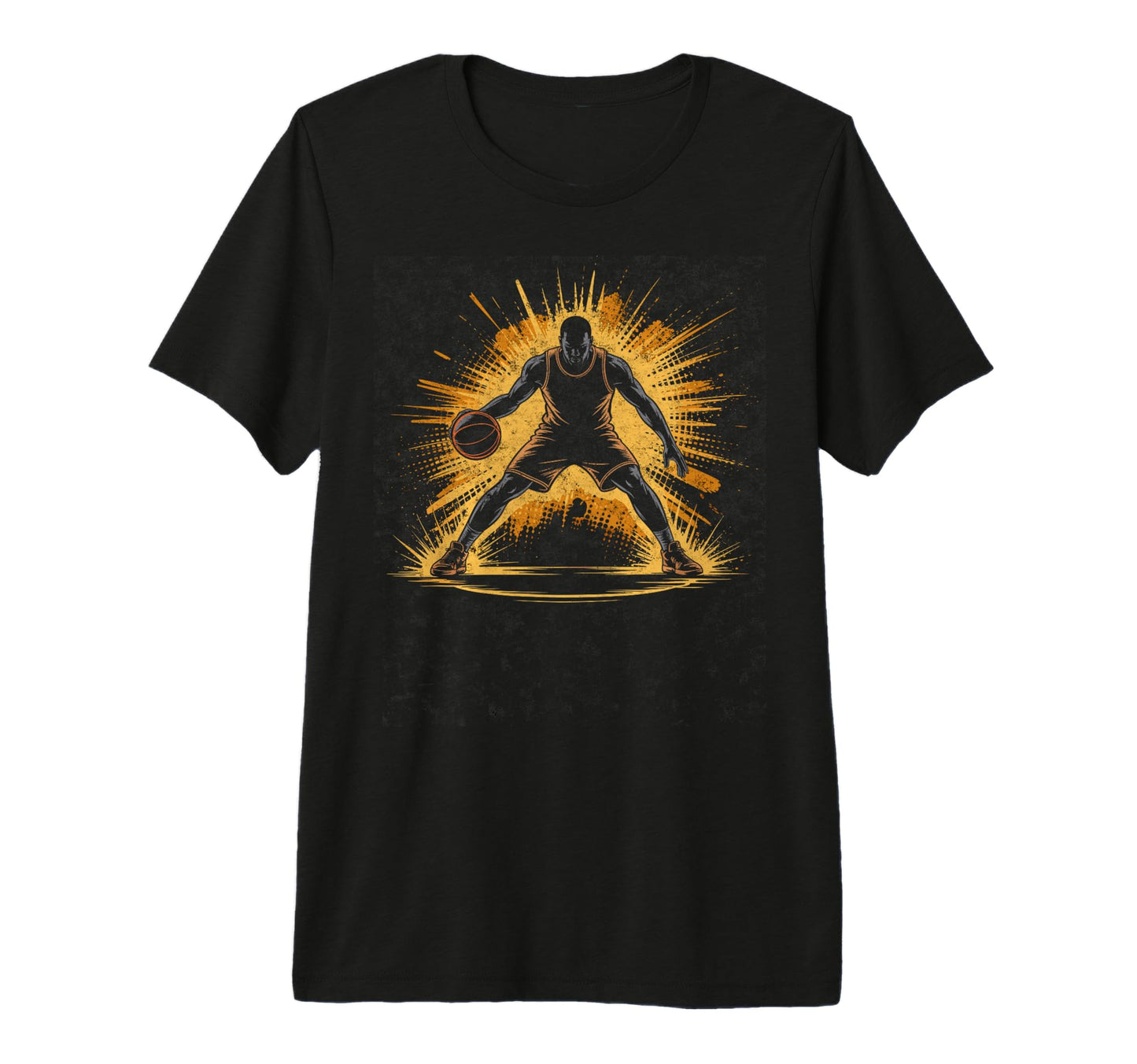 Colorful Basketball Player Fan T-Shirt - Aesthetic Graphic for Adults - T-Shirt, Sweatshirt, Hoodie